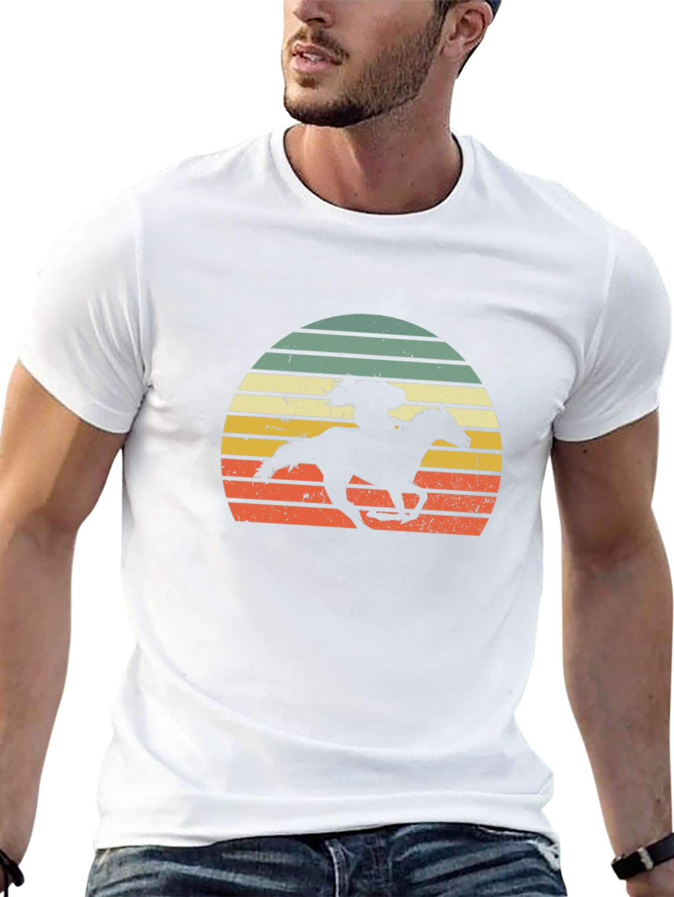 Retro Horse Rider Graphic Tee