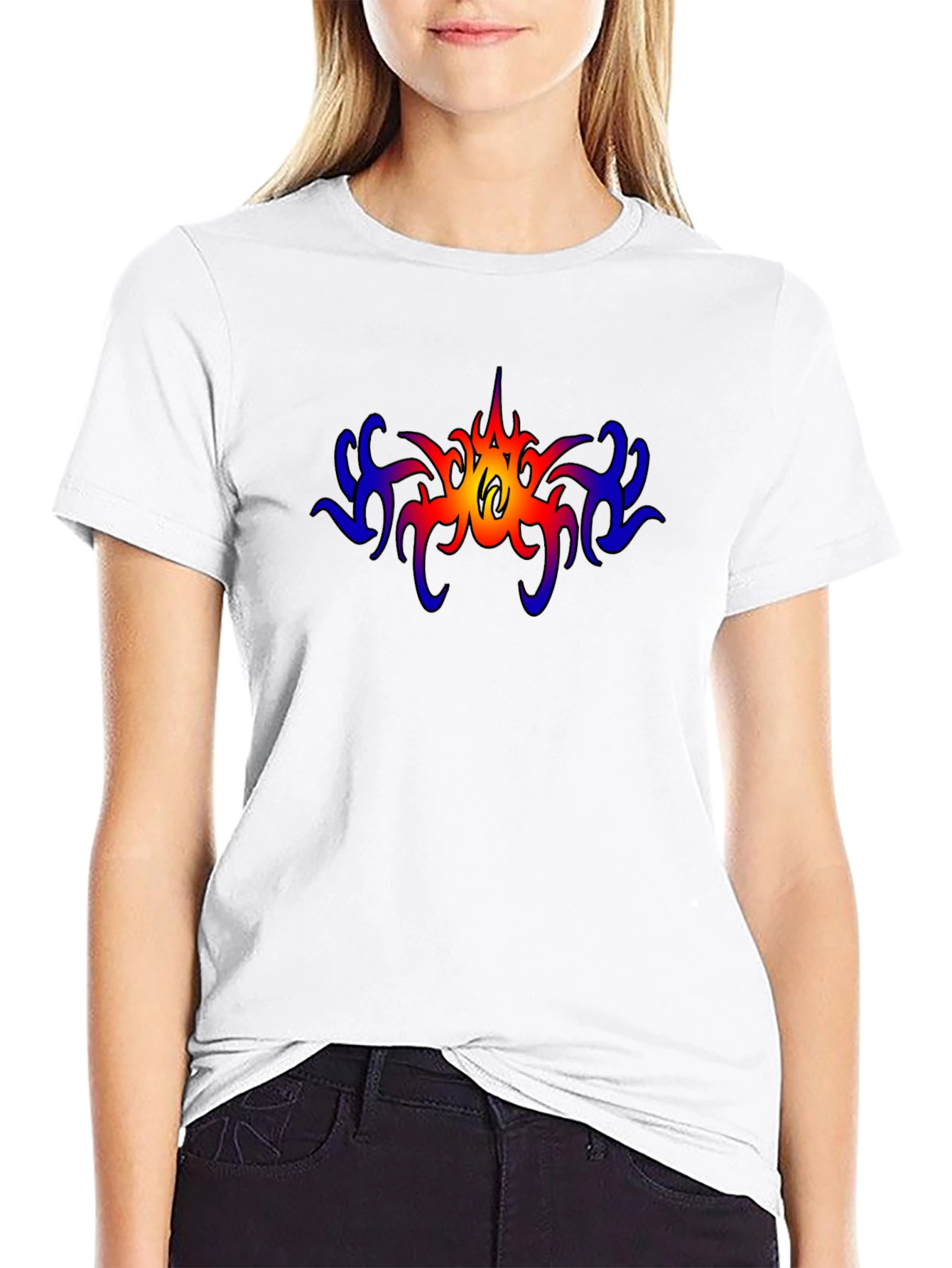 Bold Tribal Graphic Tee - Mens Black T-Shirt