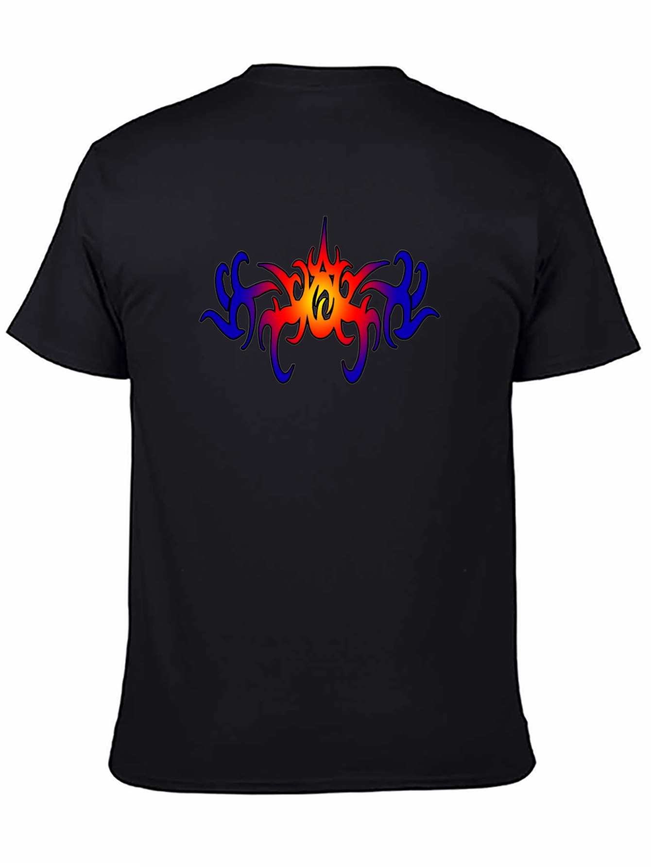 Bold Tribal Graphic Tee - Mens Black T-Shirt