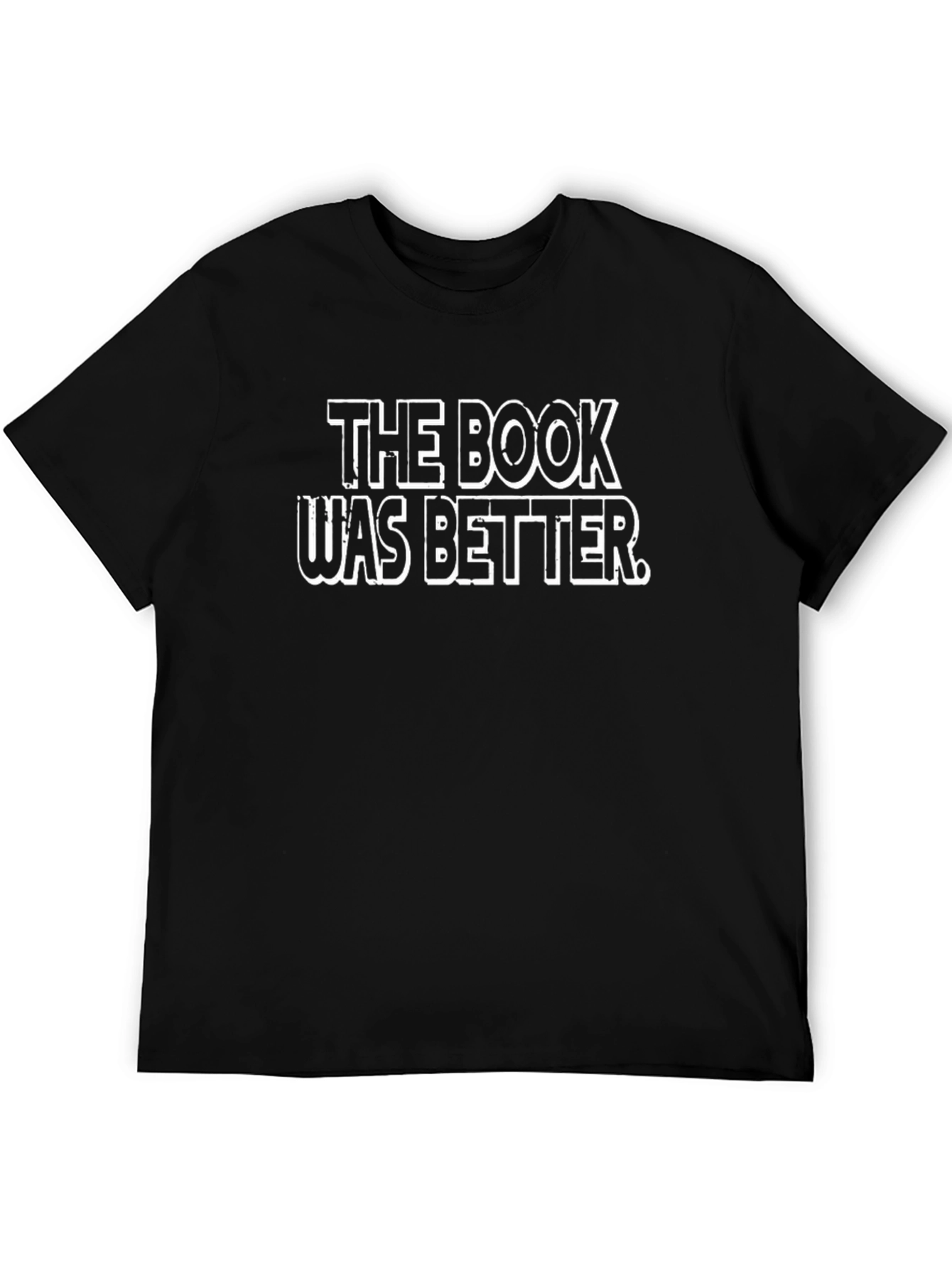 The Book Was Better Graphic Tee - Black