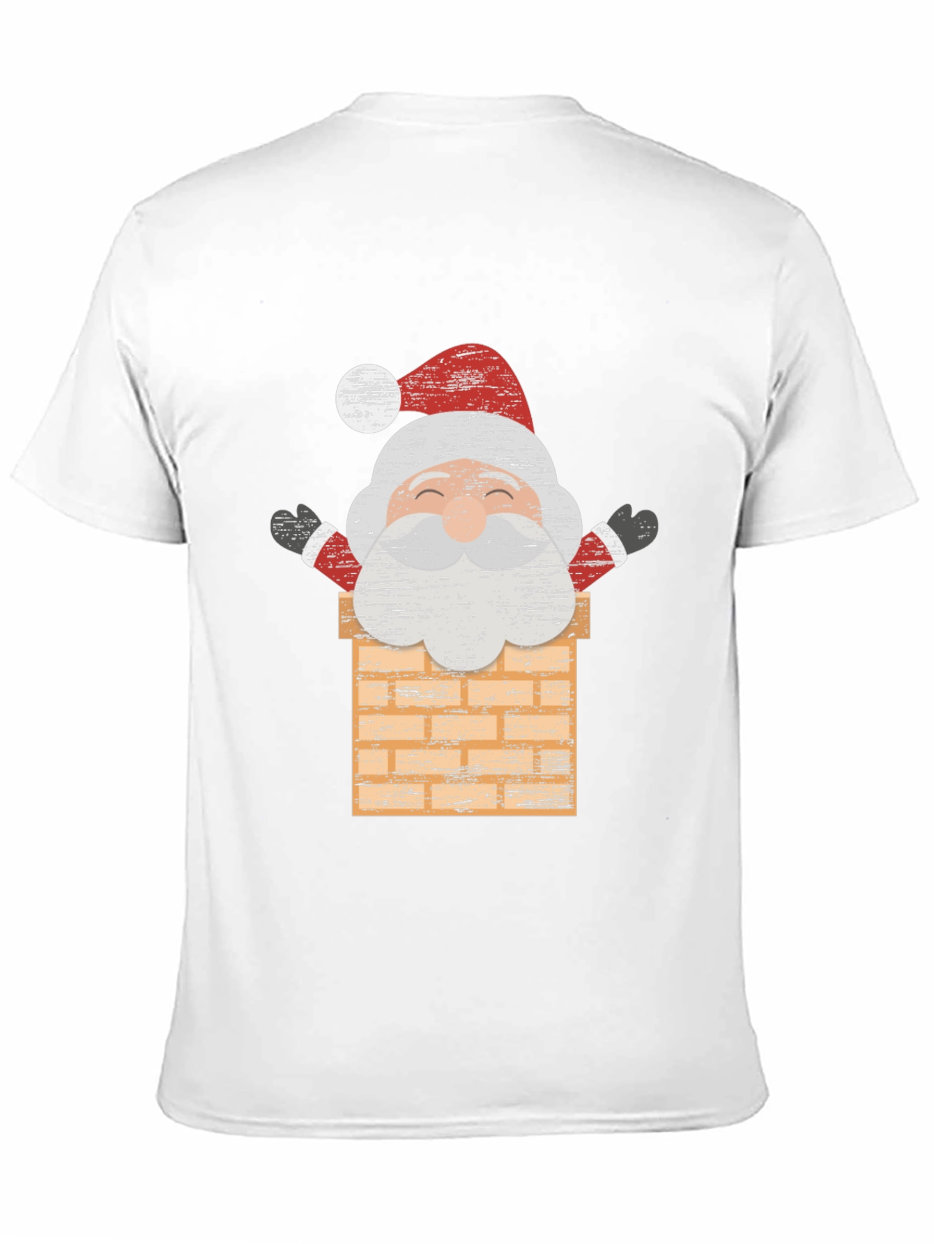 Santa in Chimney Graphic Tee - Holiday Cheer