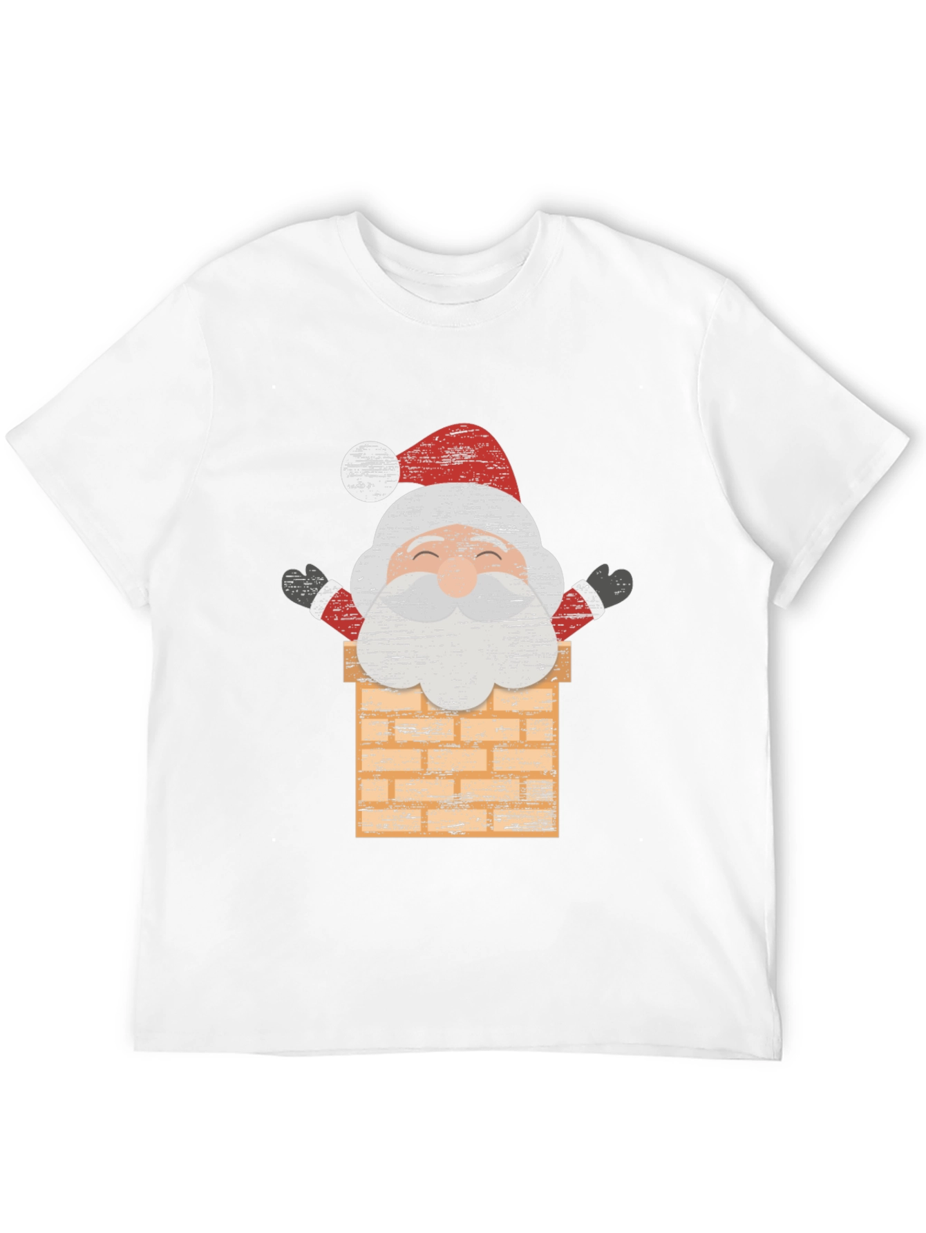 Santa in Chimney Graphic Tee - Holiday Cheer