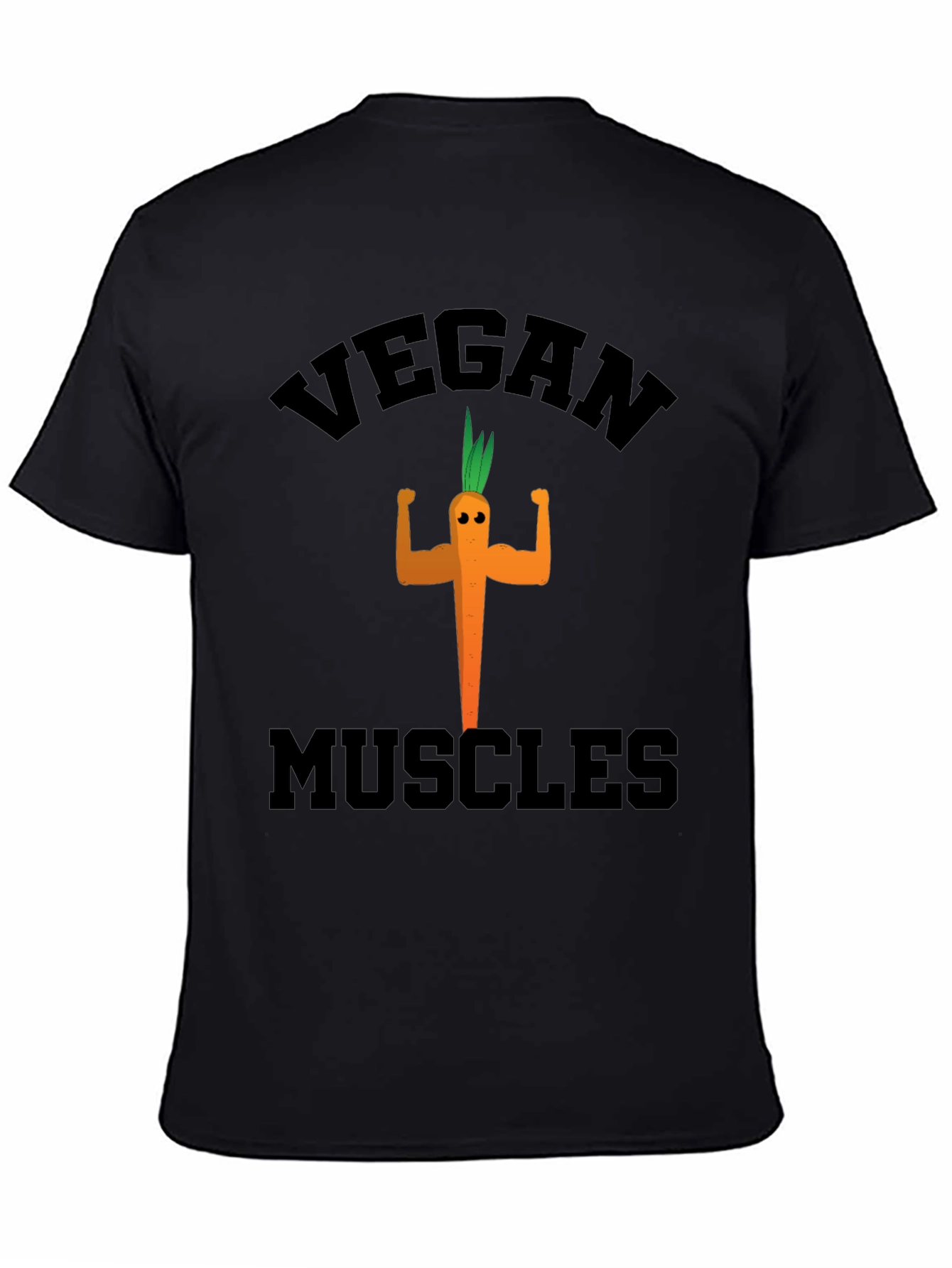 Vegan Muscles Black Graphic Tee