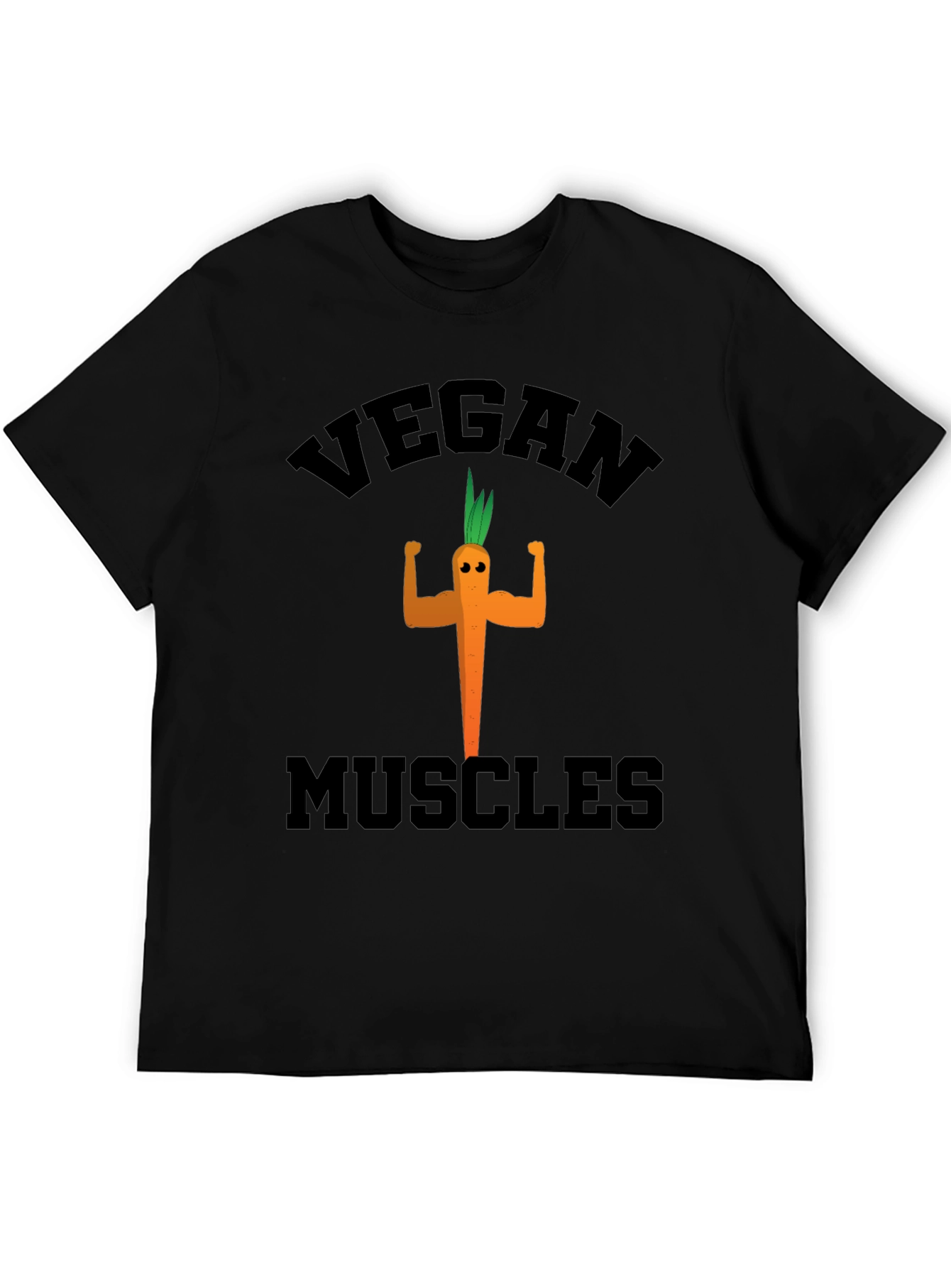 Vegan Muscles Black Graphic Tee