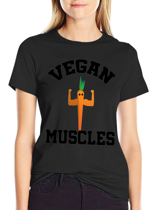 Vegan Muscles Black Graphic Tee
