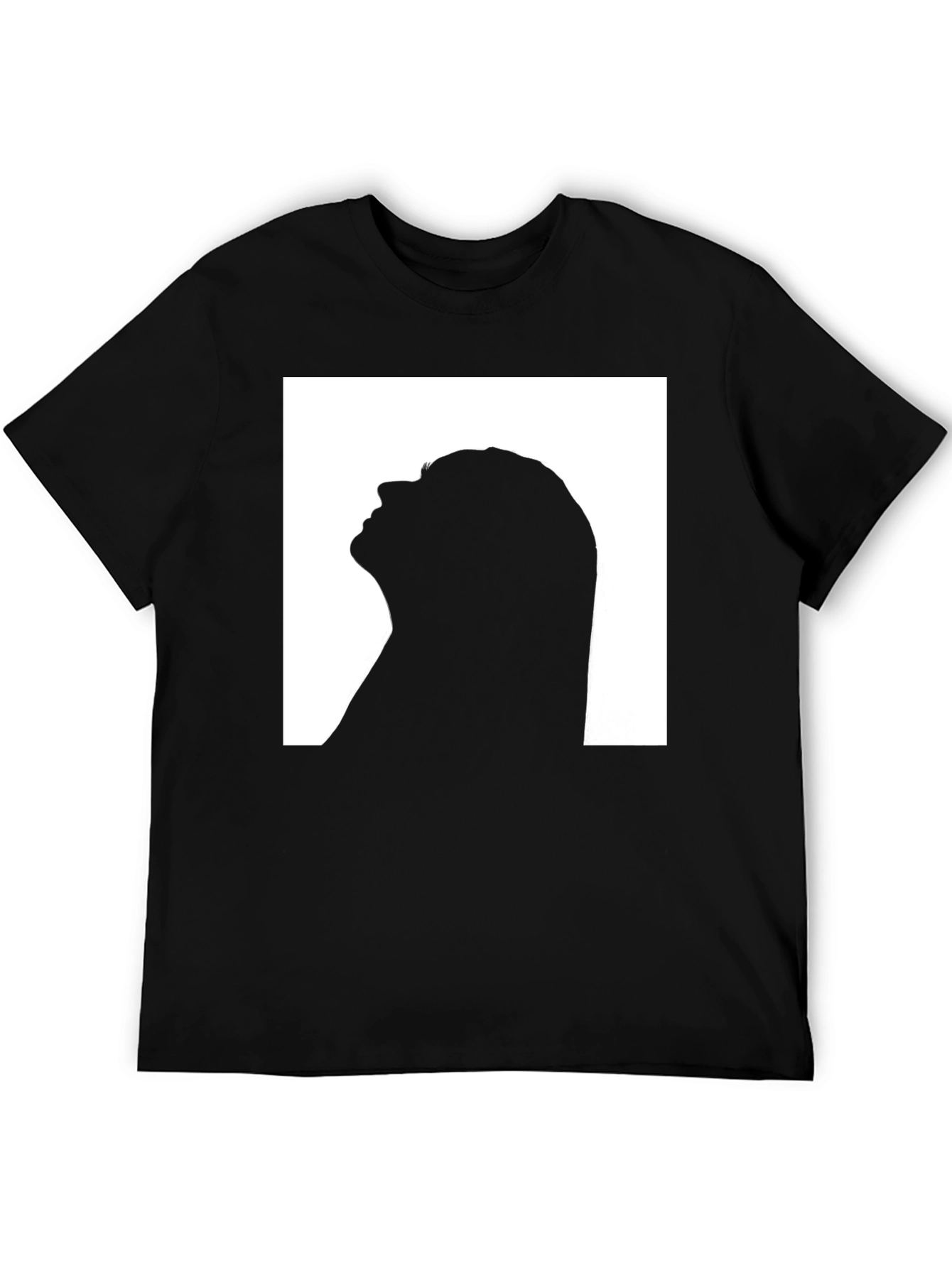 Silhouette Graphic Print Black T-Shirt
