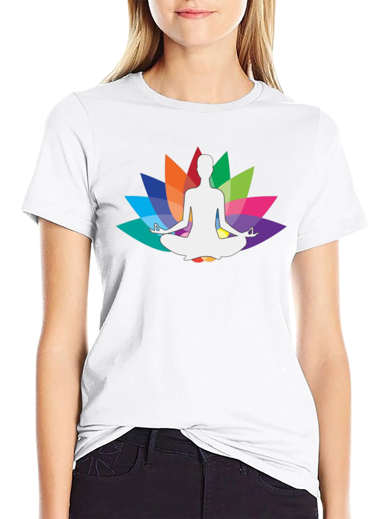 Yoga Lotus Meditation Graphic Tee