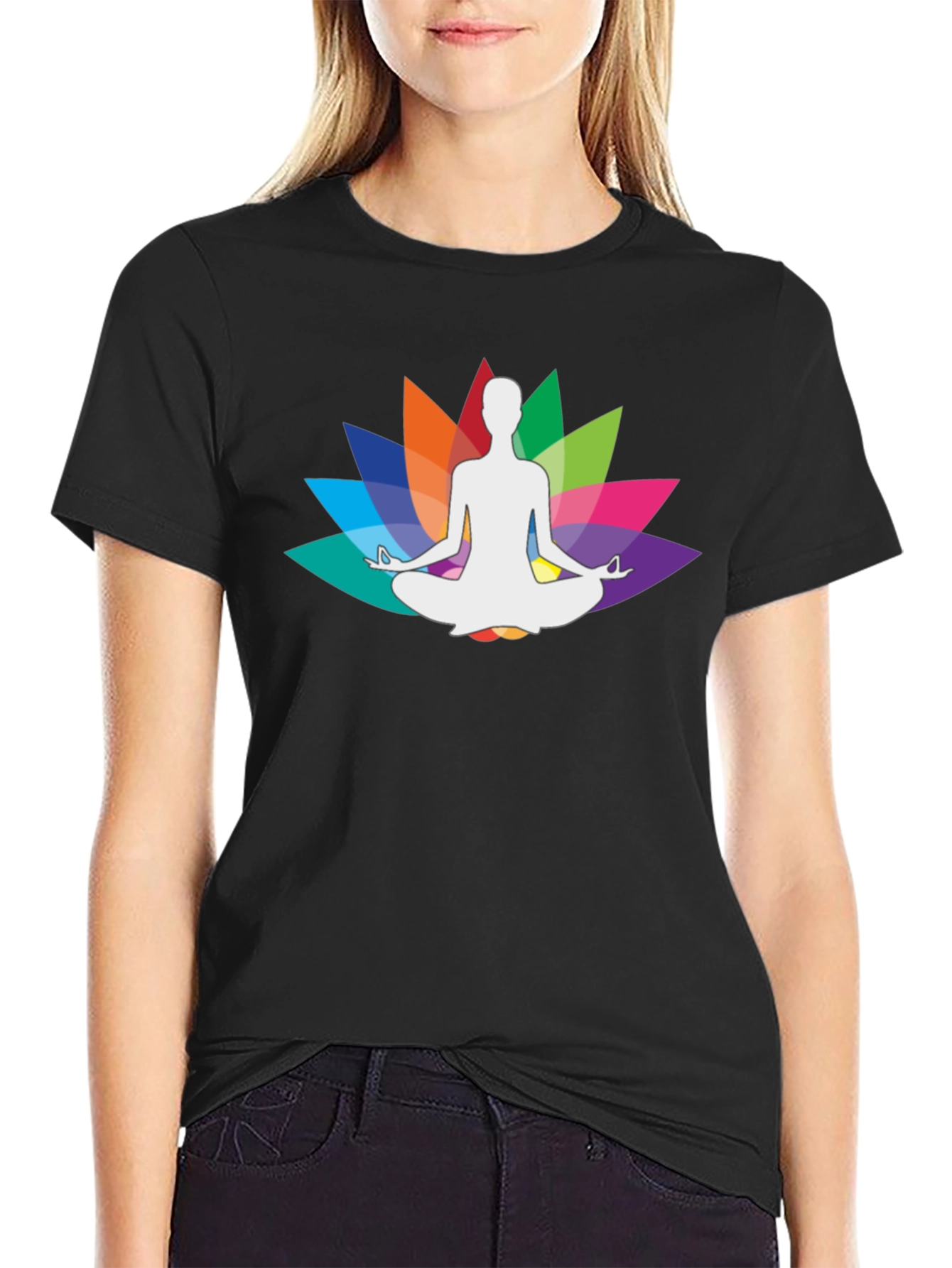Yoga Lotus Meditation Graphic Tee