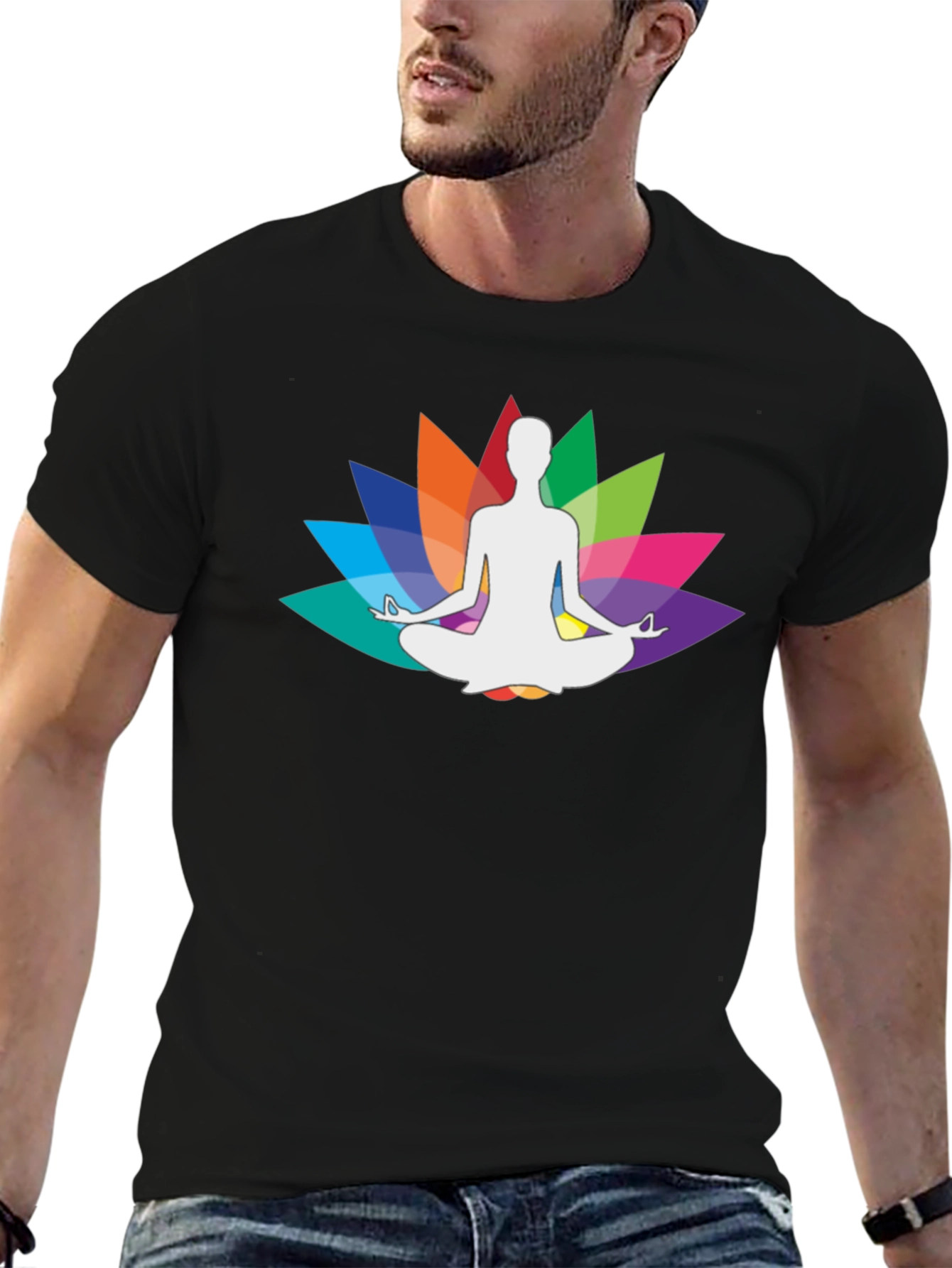 Yoga Lotus Meditation Graphic Tee