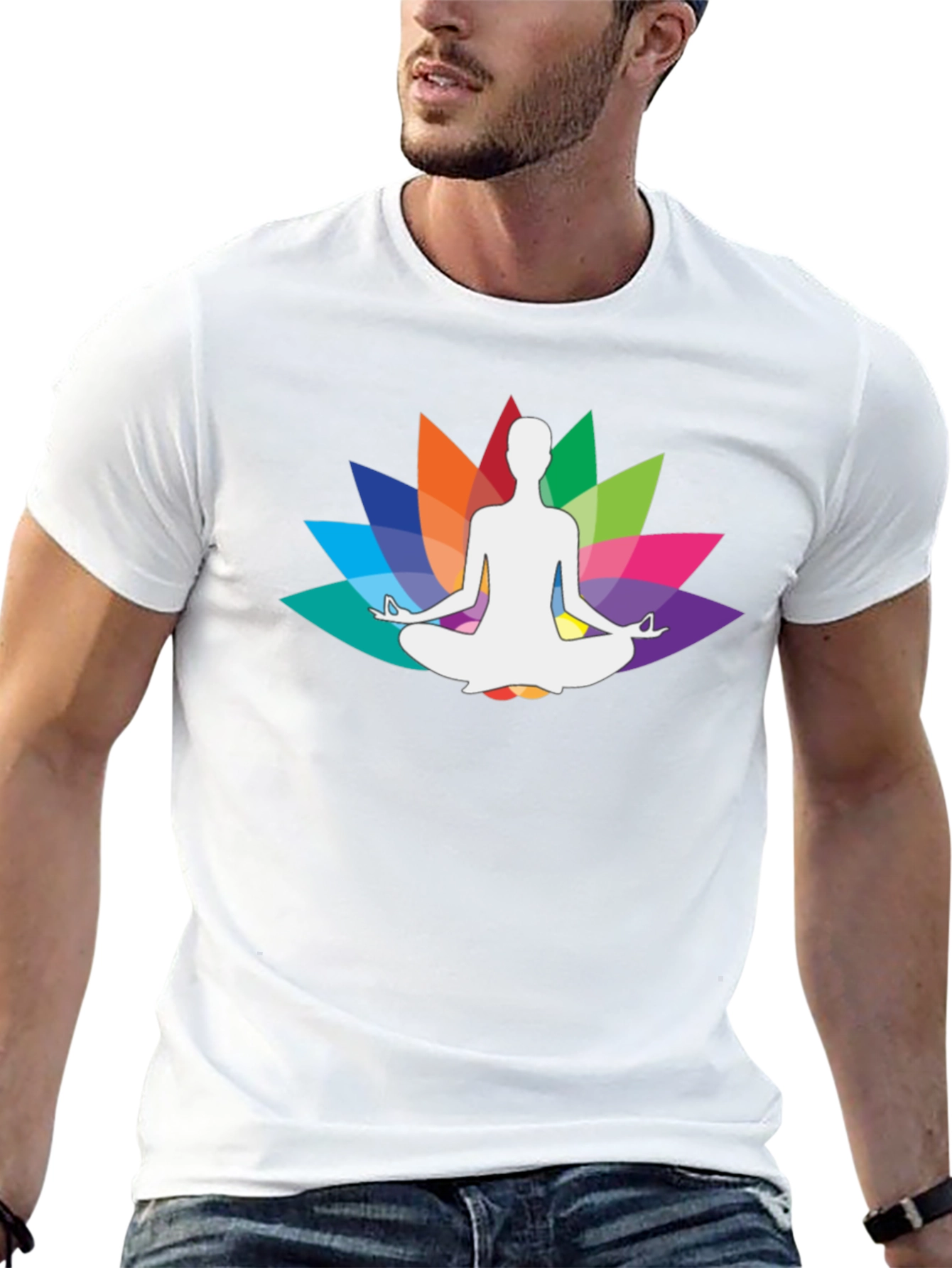Yoga Lotus Meditation Graphic Tee