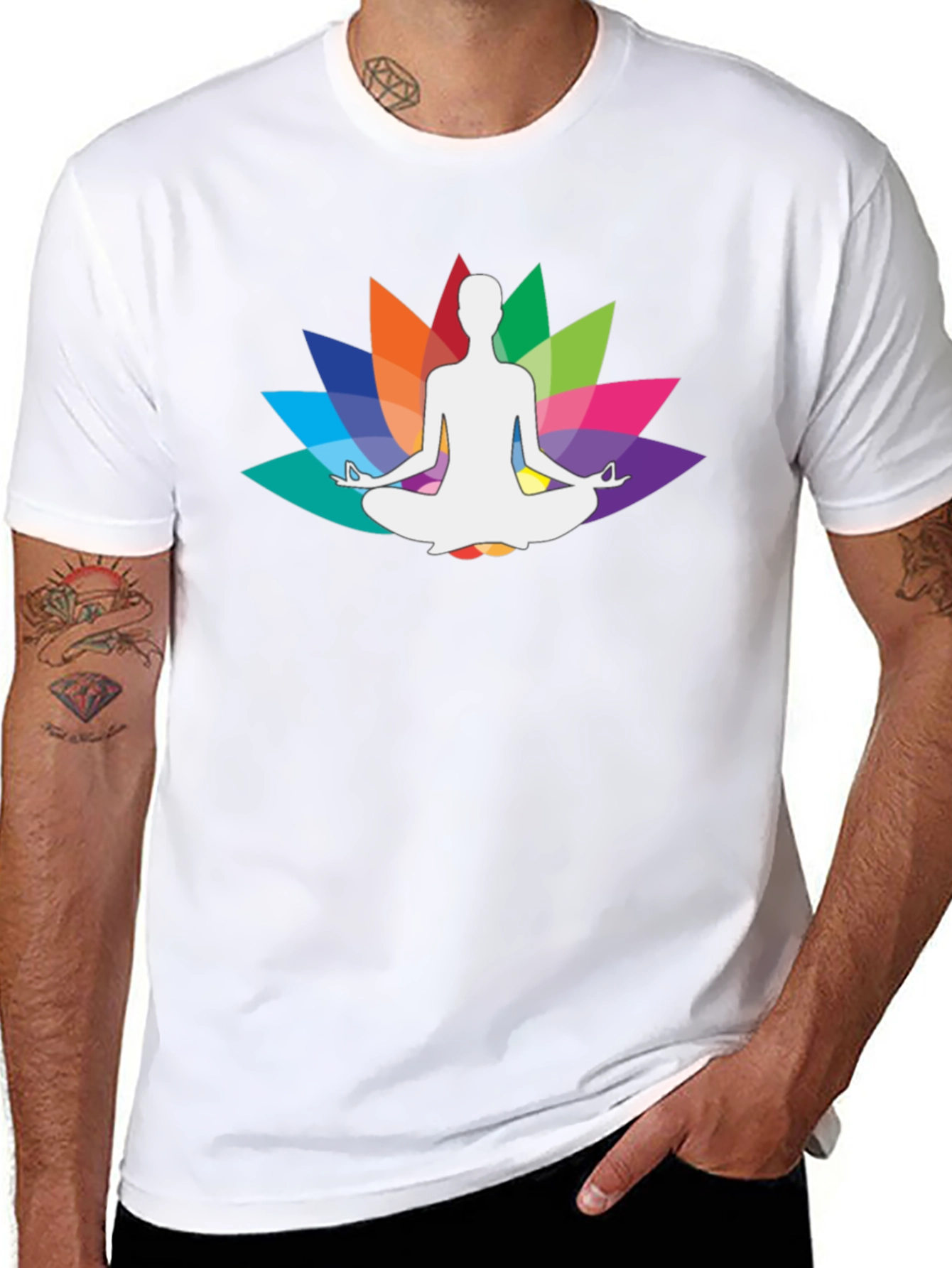Yoga Lotus Meditation Graphic Tee