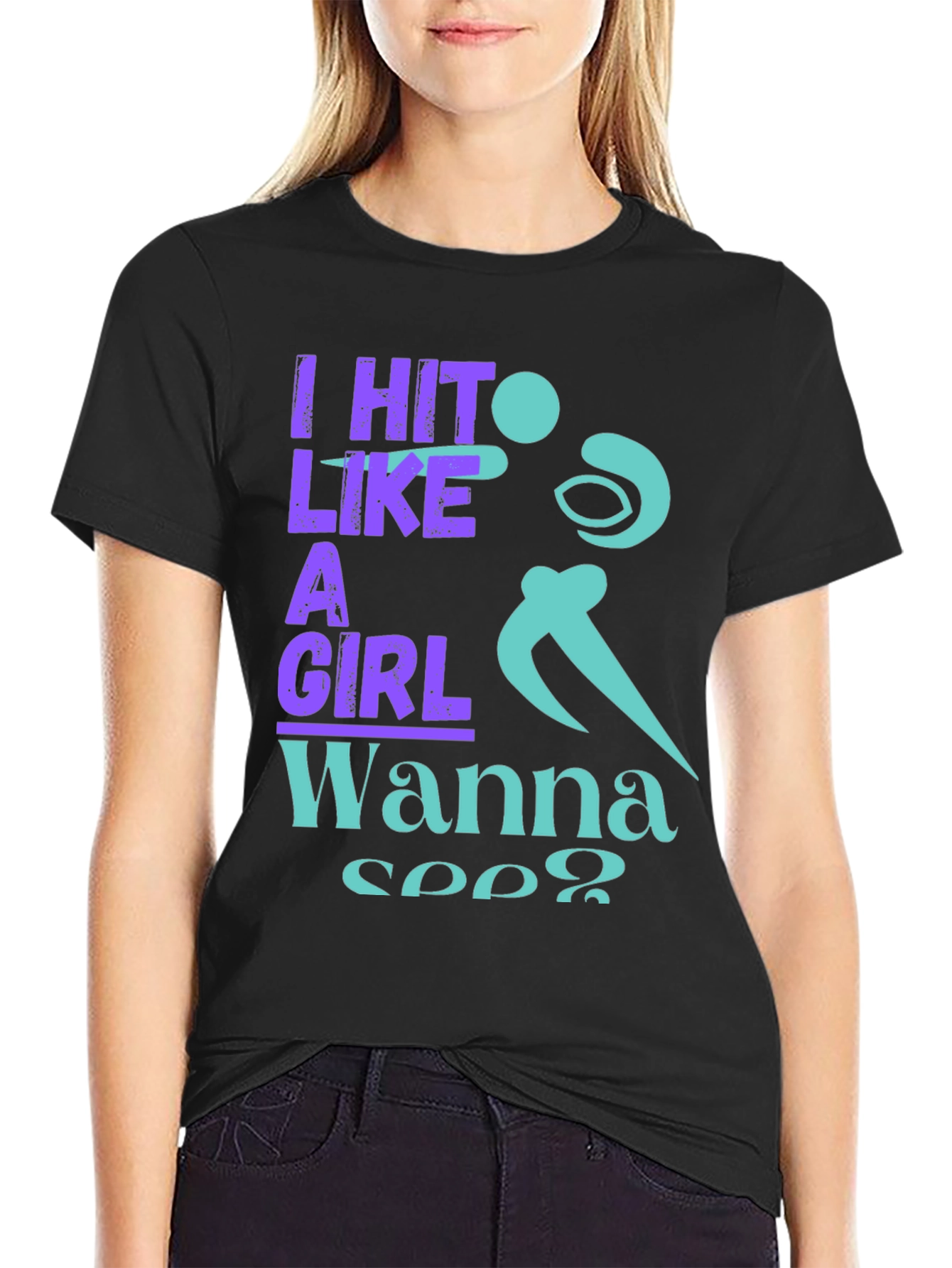I Hit Like A Girl Graphic T-Shirt
