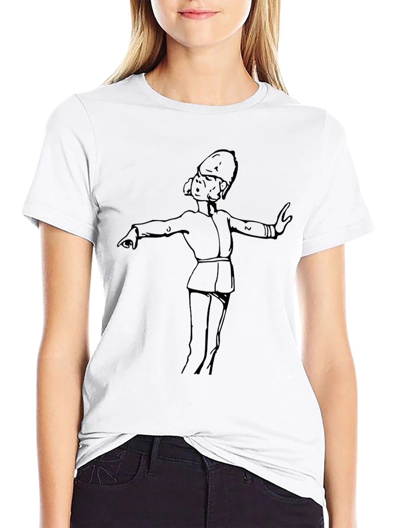 Novelty Cartoon Character Graphic T-Shirt