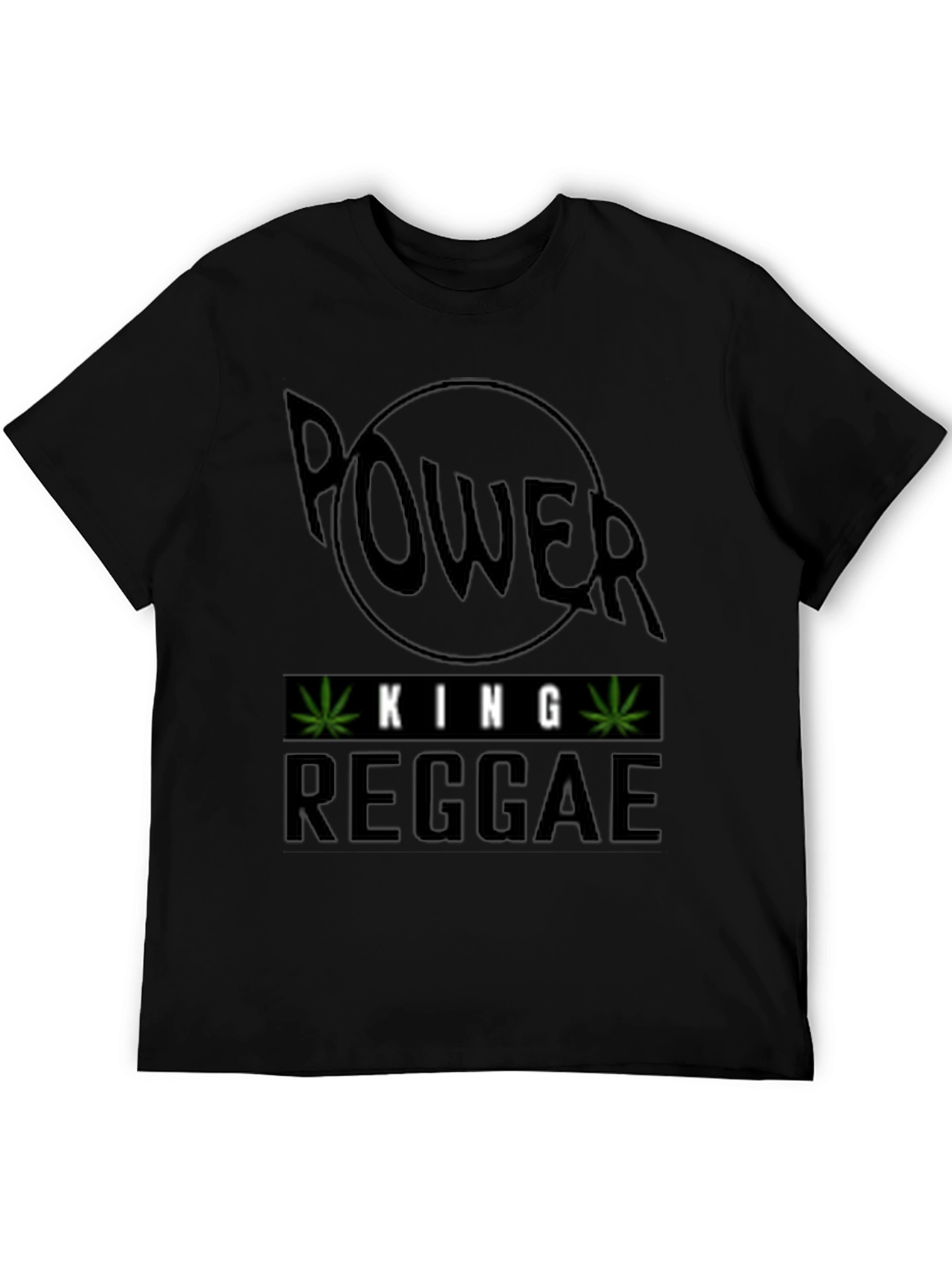 Power King Reggae Black T-Shirt