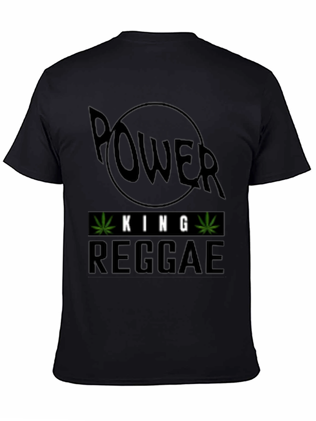 Power King Reggae Black T-Shirt