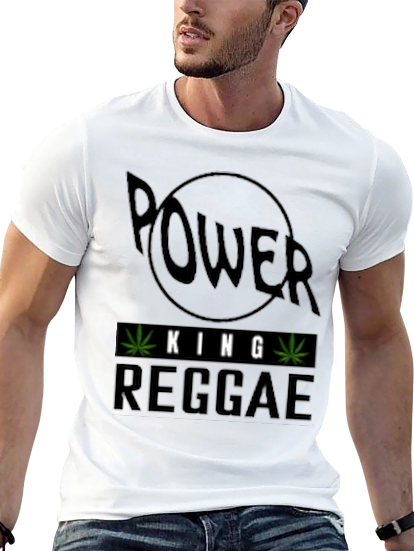 Power King Reggae Black T-Shirt