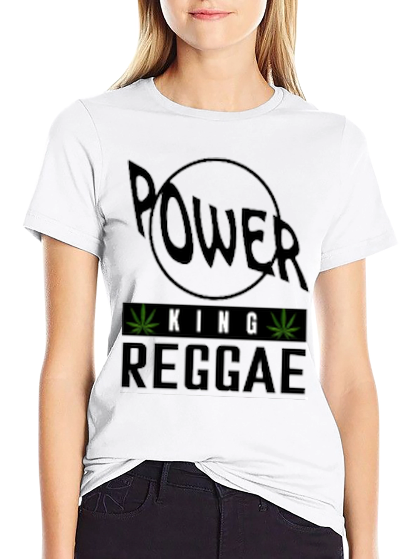 Power King Reggae Black T-Shirt
