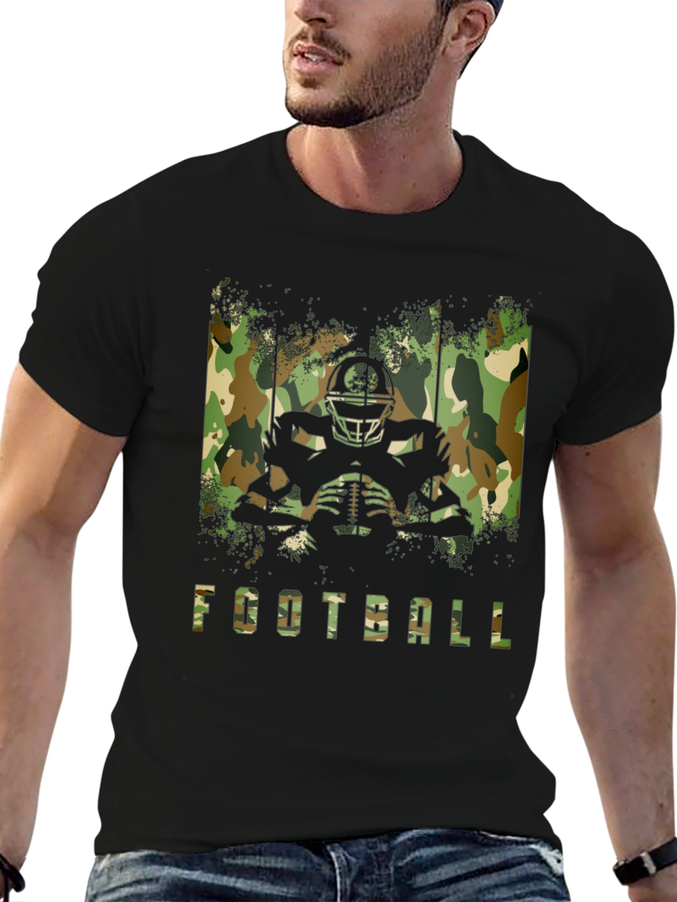 Football Camo T-Shirt - Game Day Ready!