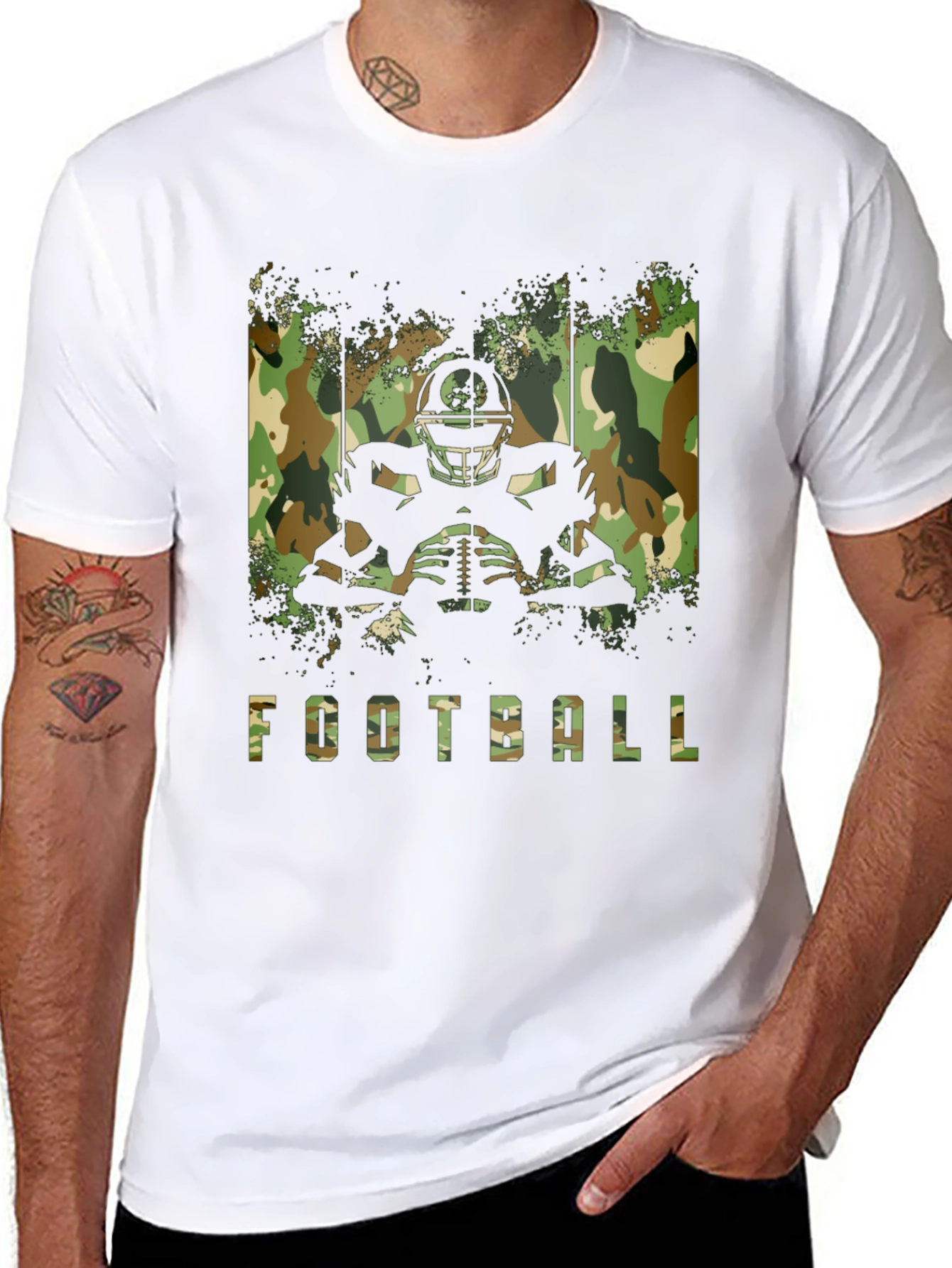 Football Camo T-Shirt - Game Day Ready!