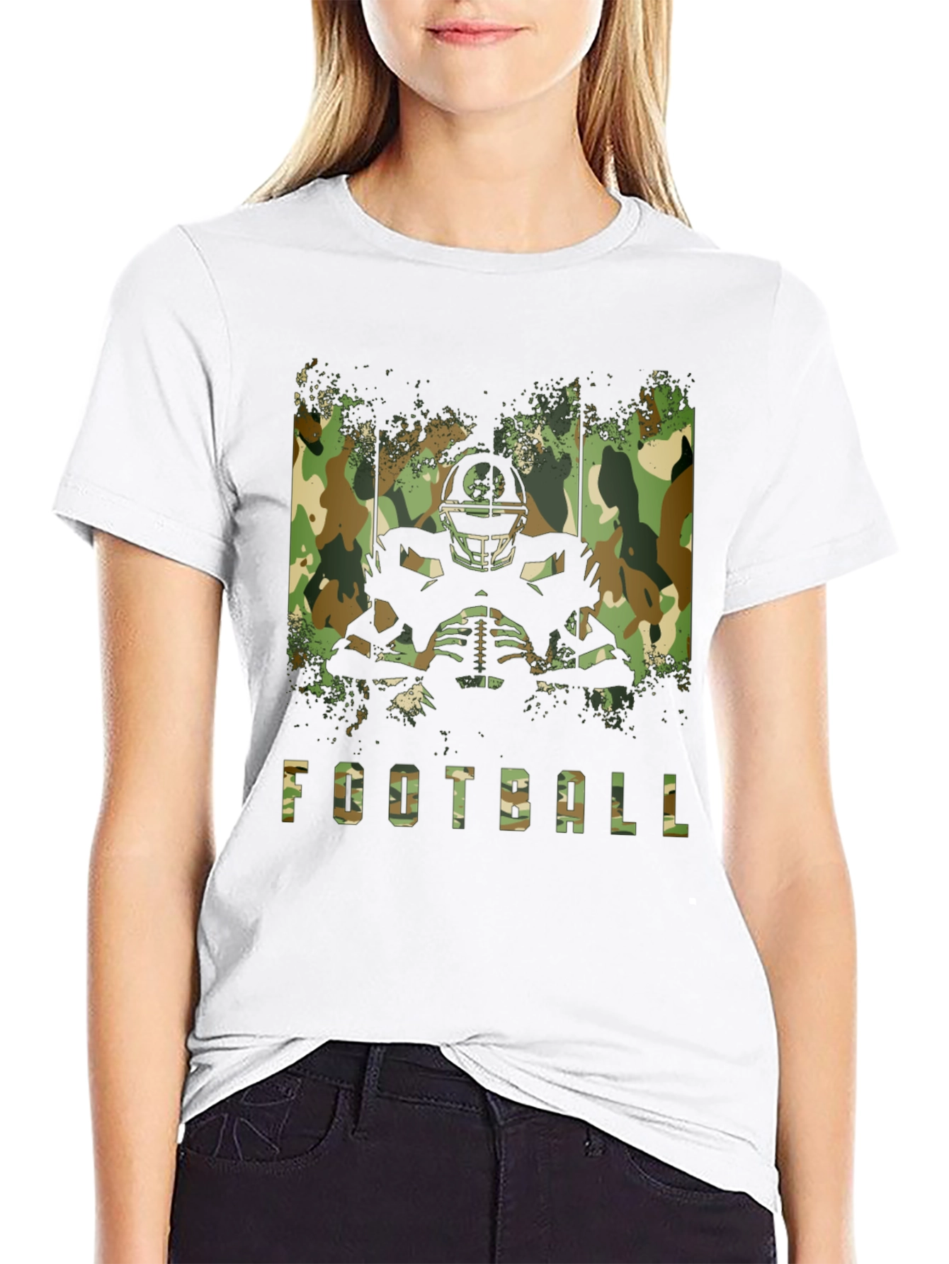 Football Camo T-Shirt - Game Day Ready!