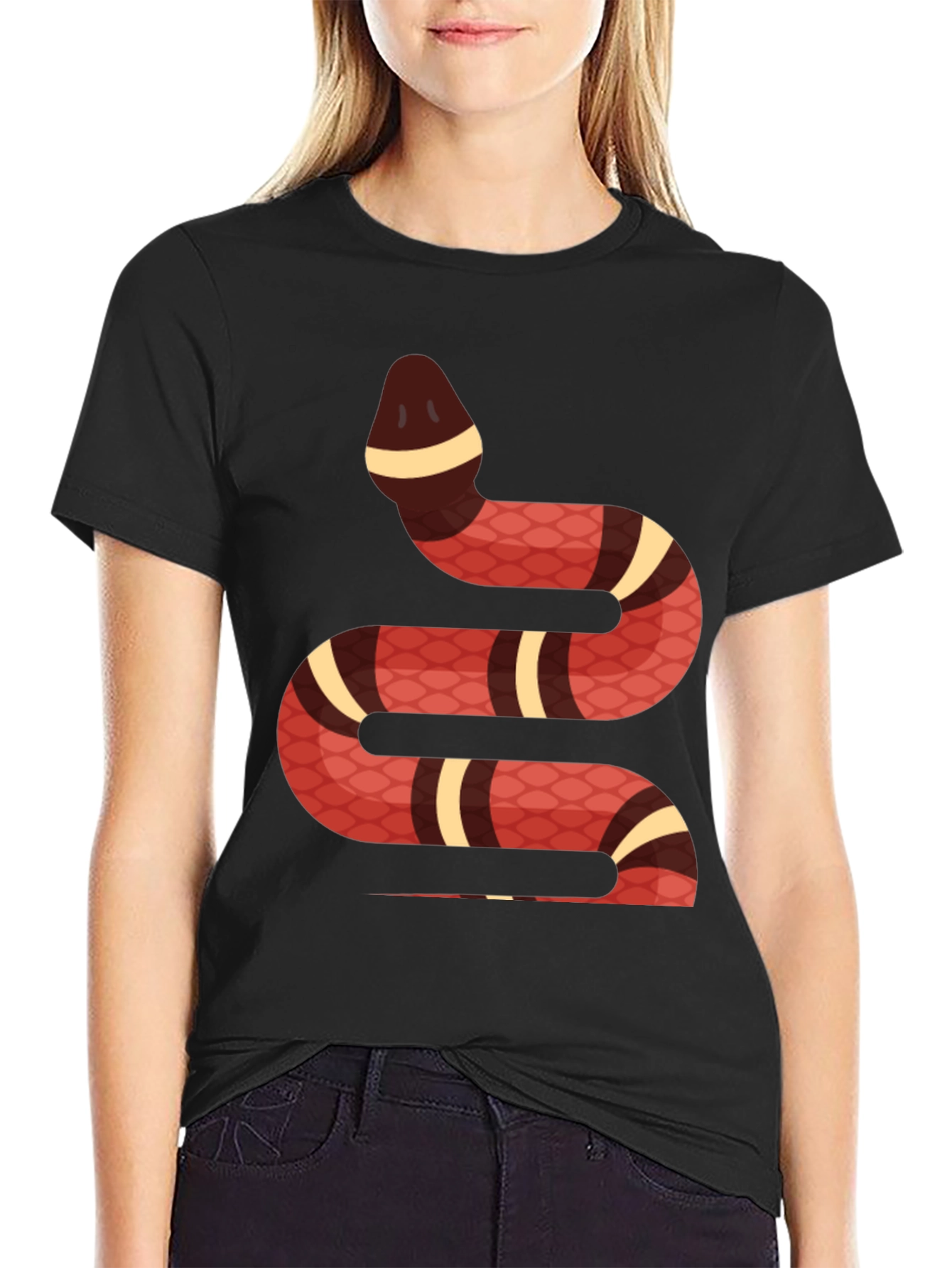 Snake Graphic Tee - Stylish Animal Print T-Shirt