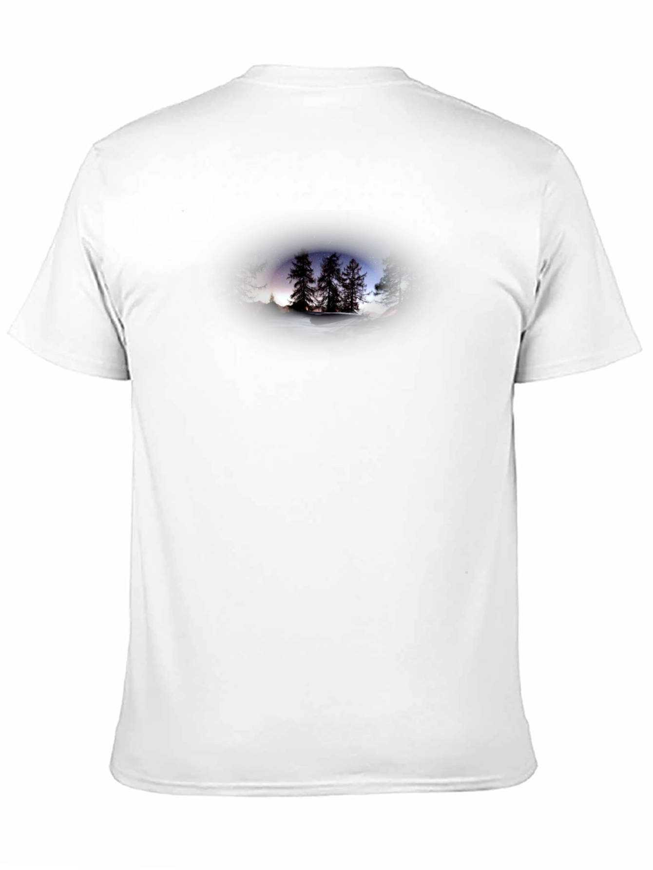 Winter Forest Graphic Tee - Mens Black T-Shirt