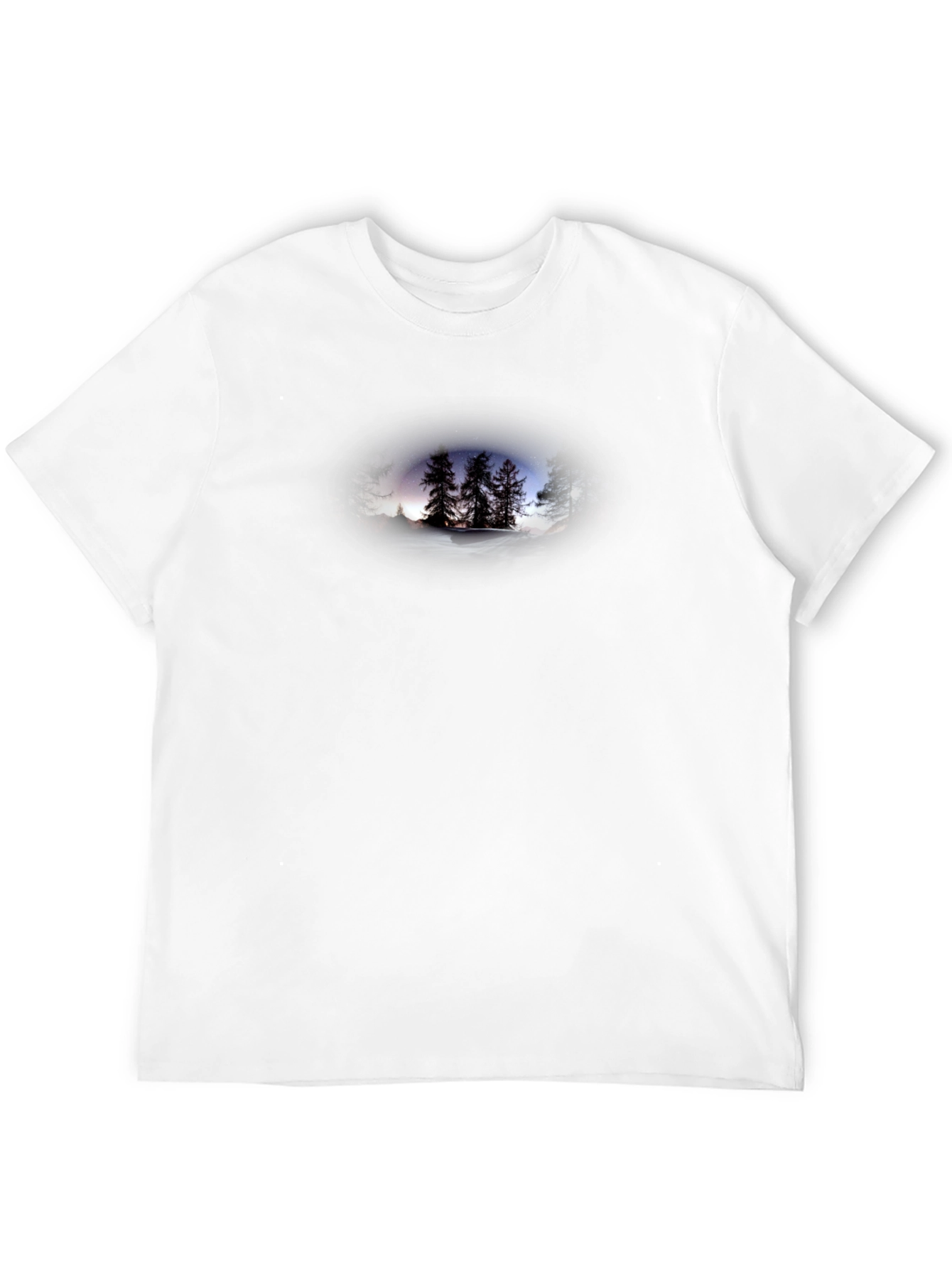 Winter Forest Graphic Tee - Mens Black T-Shirt