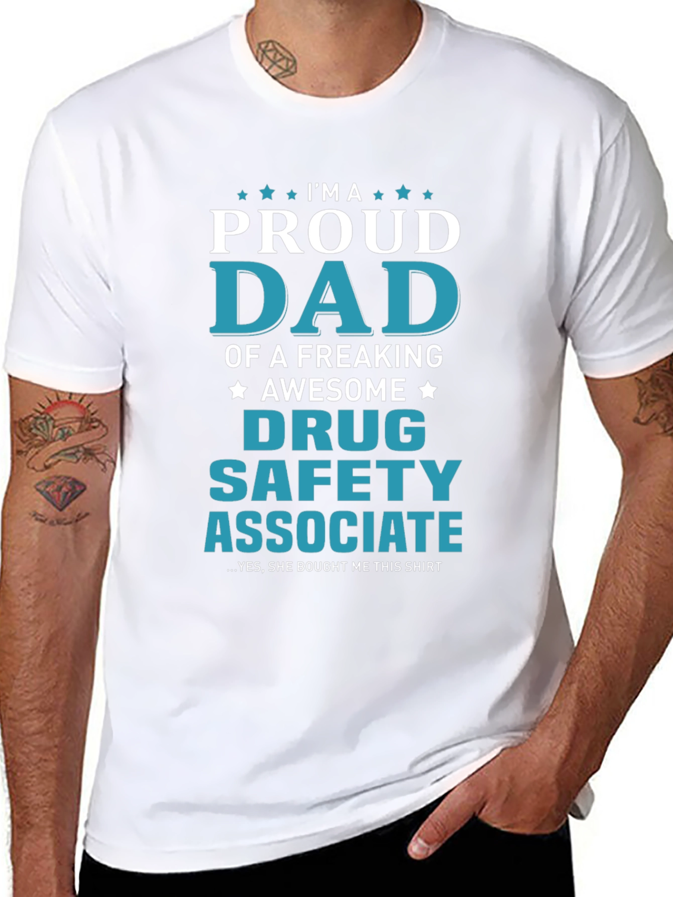 Proud Dad of Drug Safety Associate Novelty T-Shirt