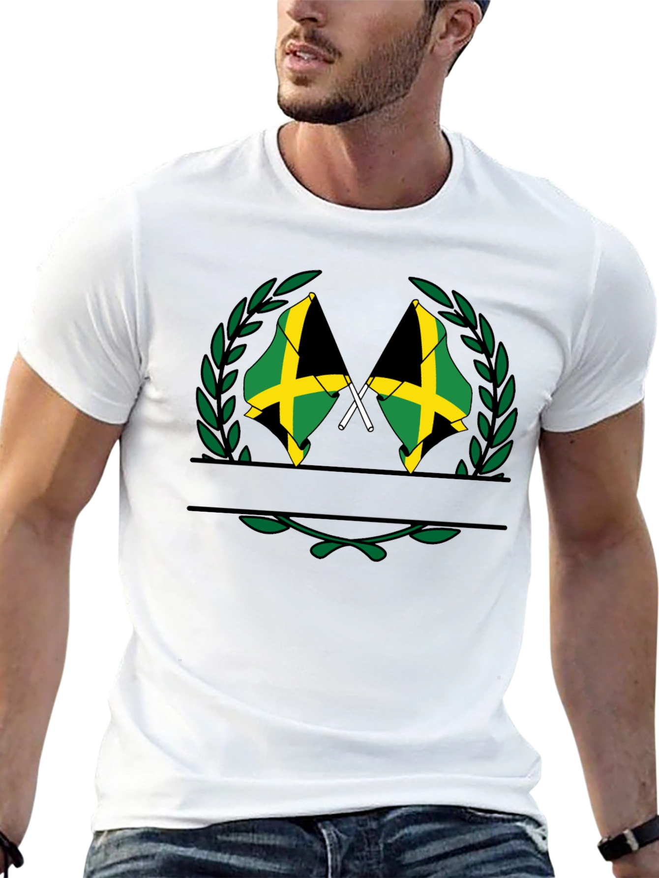 Jamaican Flag Crest T-Shirt