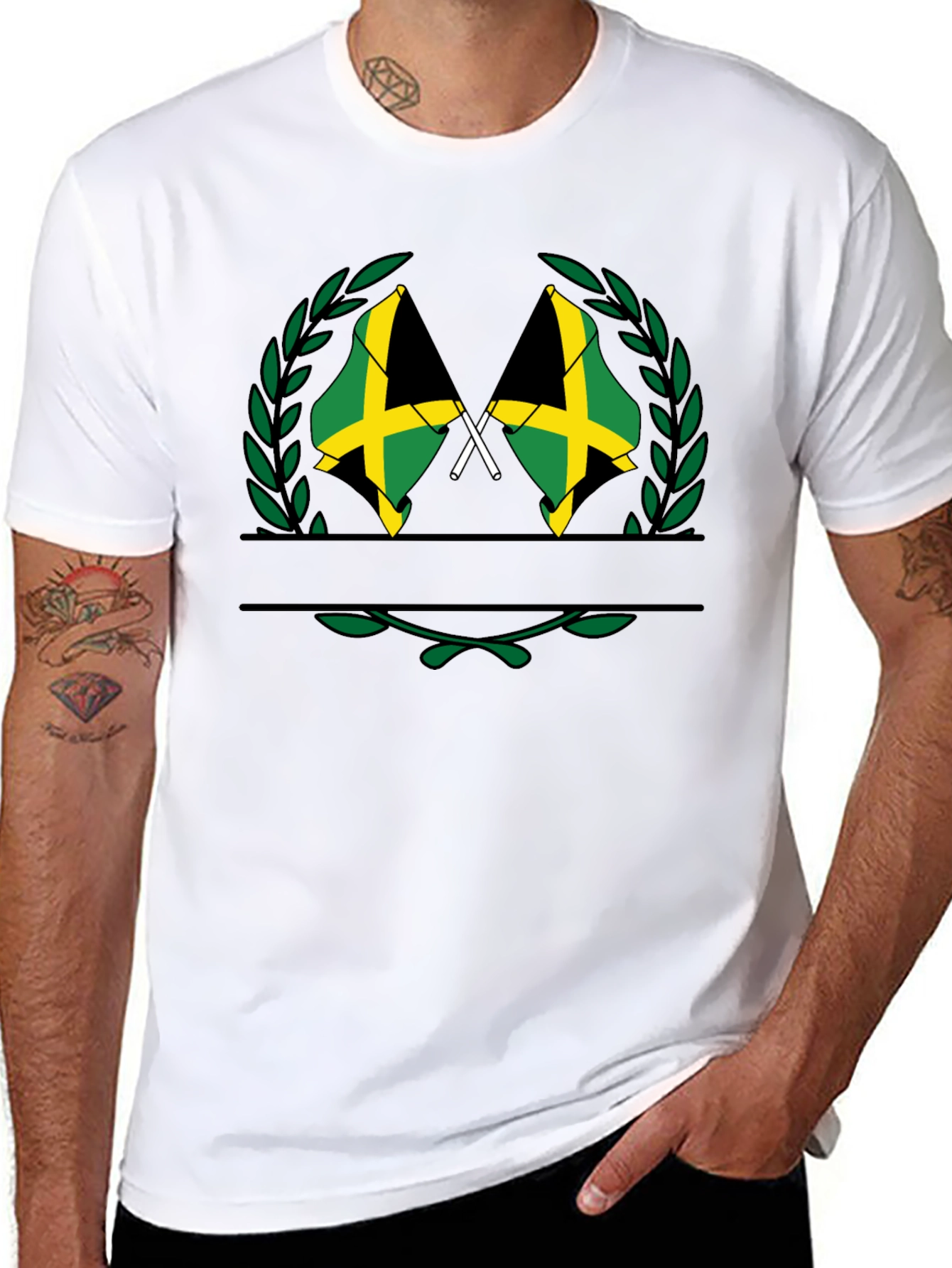 Jamaican Flag Crest T-Shirt