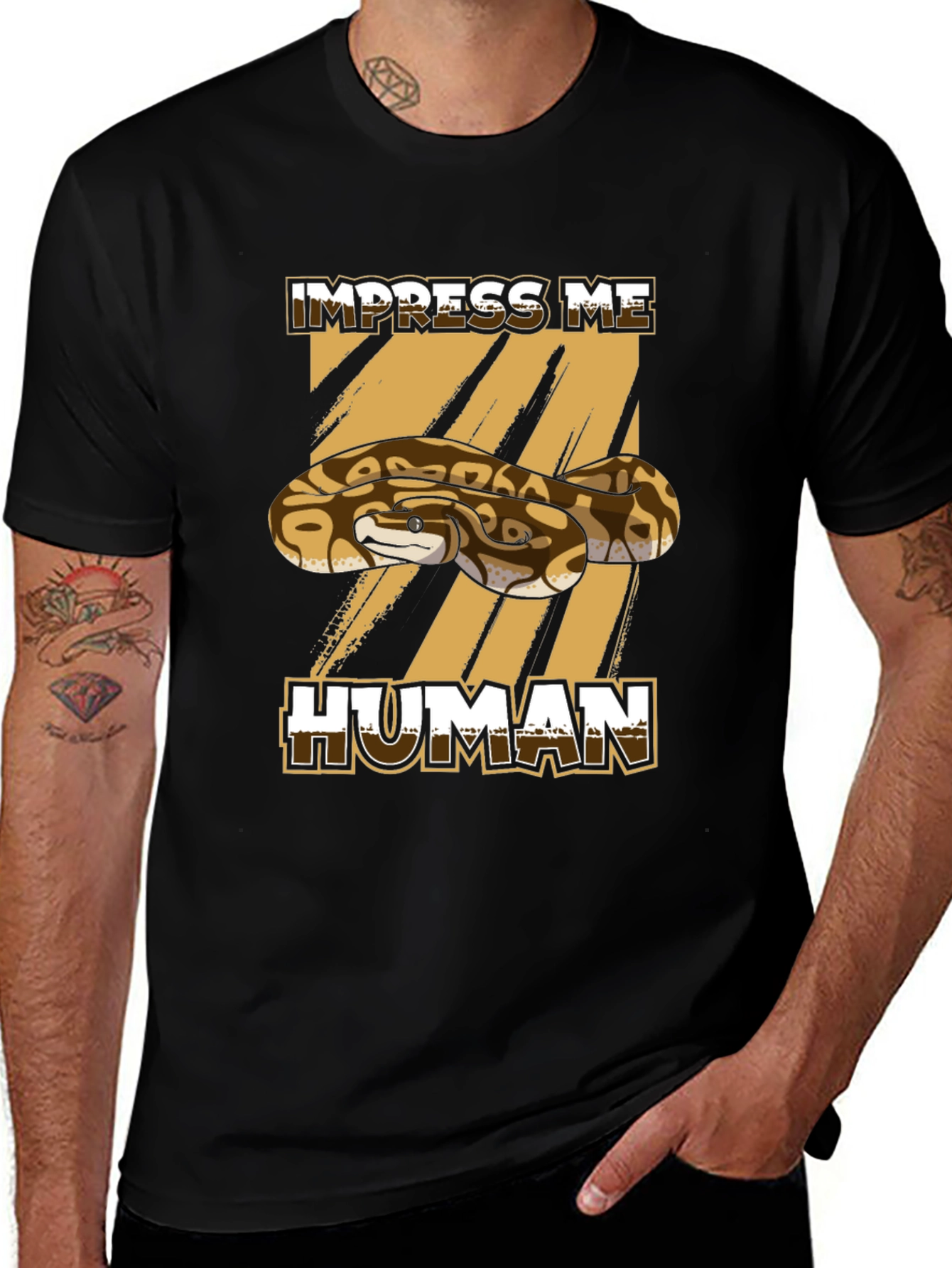 Impress Me Human! Ball Python Graphic Tee