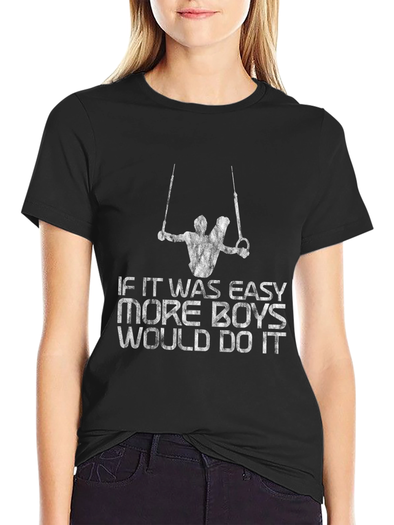 Gymnast Rings Graphic Tee - If It Was Easy...
