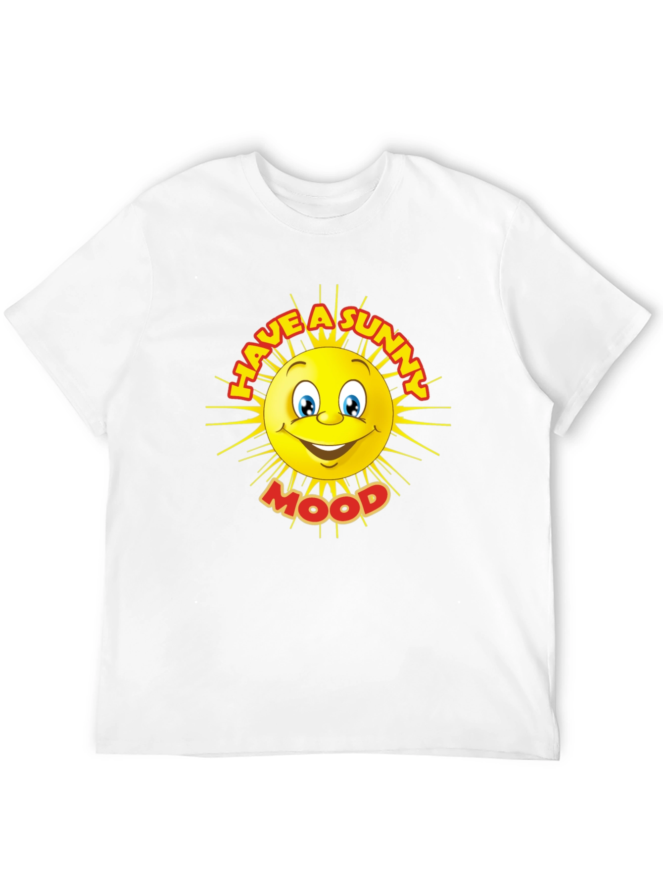 Sunny Mood Graphic Tee - Black Cotton T-Shirt