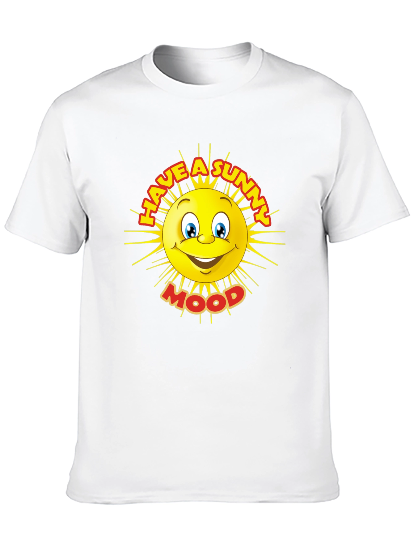 Sunny Mood Graphic Tee - Black Cotton T-Shirt