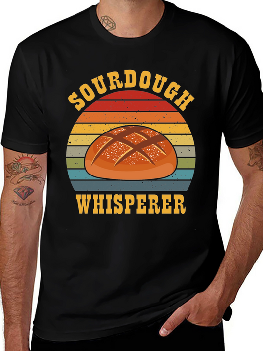 Sourdough Whisperer Graphic Tee - Black Cotton