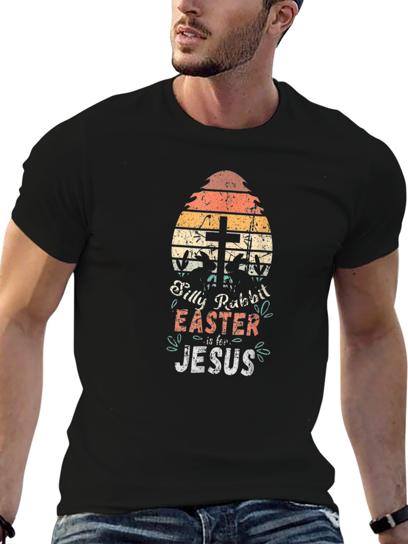Silly Rabbit Easter Jesus Graphic T-Shirt