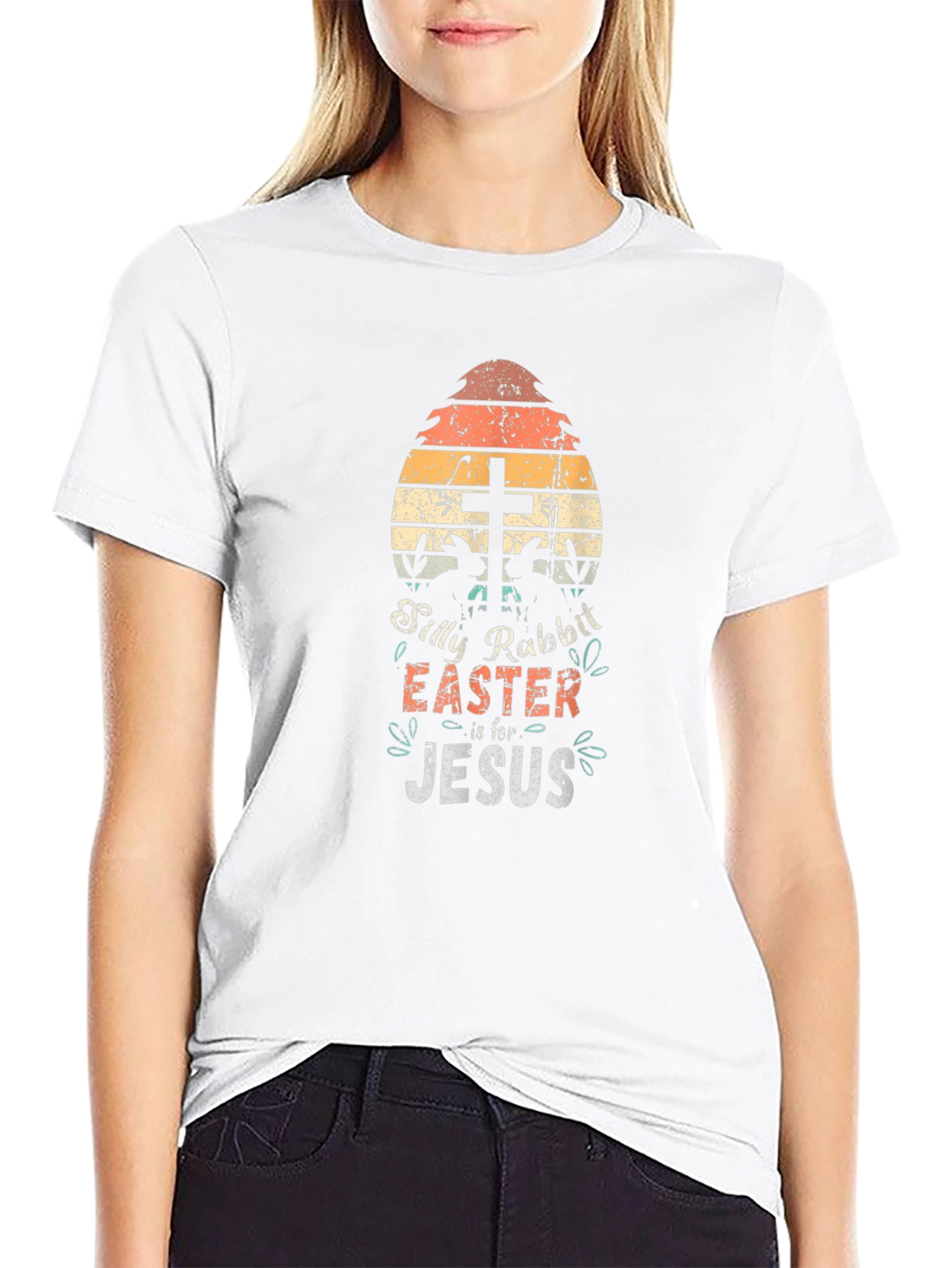 Silly Rabbit Easter Jesus Graphic T-Shirt