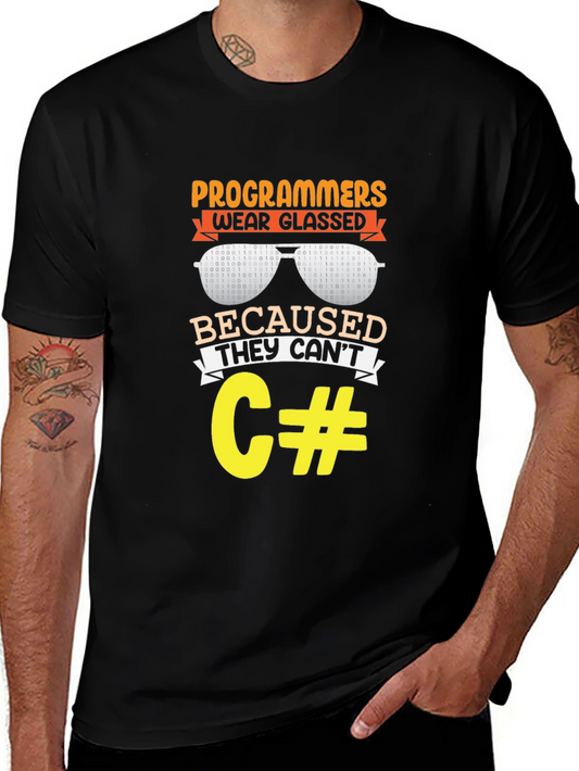 Programmers Wear Glasses Funny Coding T-Shirt