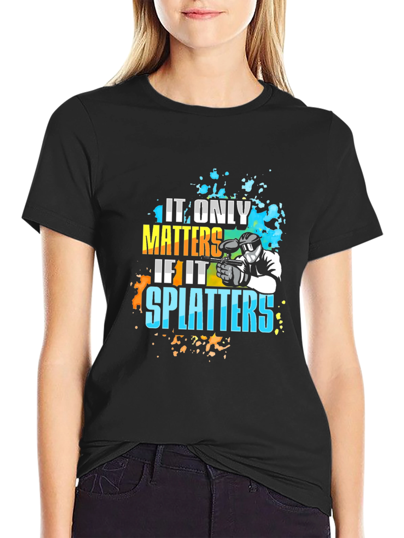 Paintball Splatters Graphic T-Shirt
