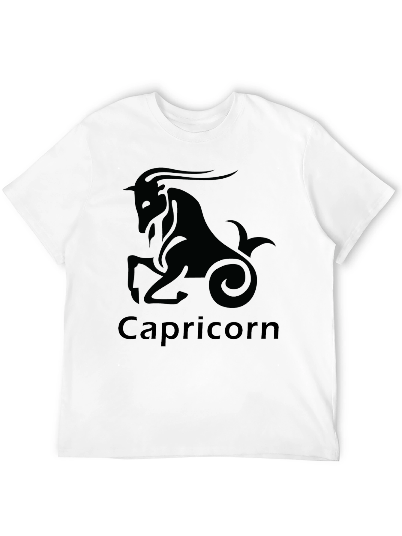 Capricorn Zodiac Black T-Shirt