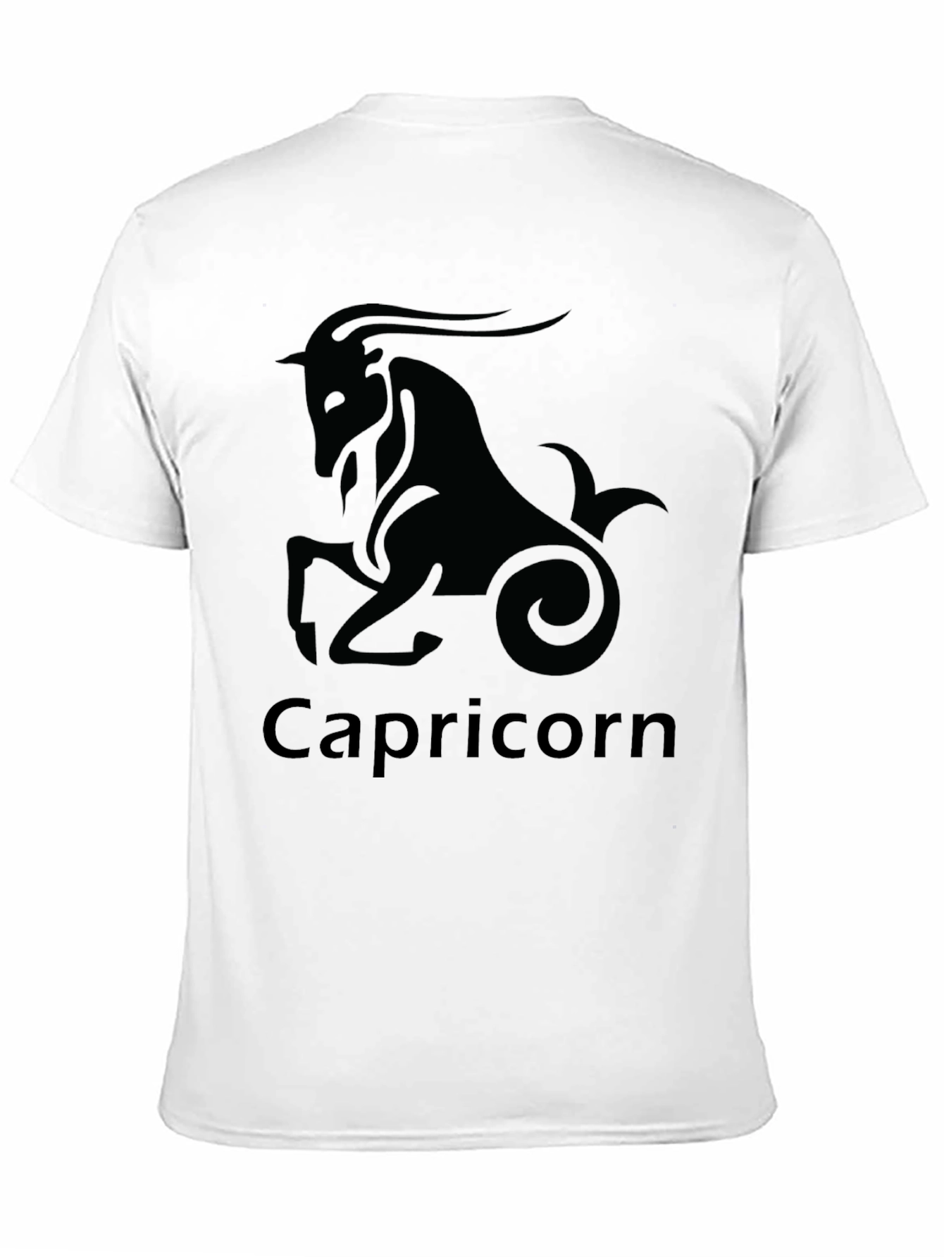 Capricorn Zodiac Black T-Shirt