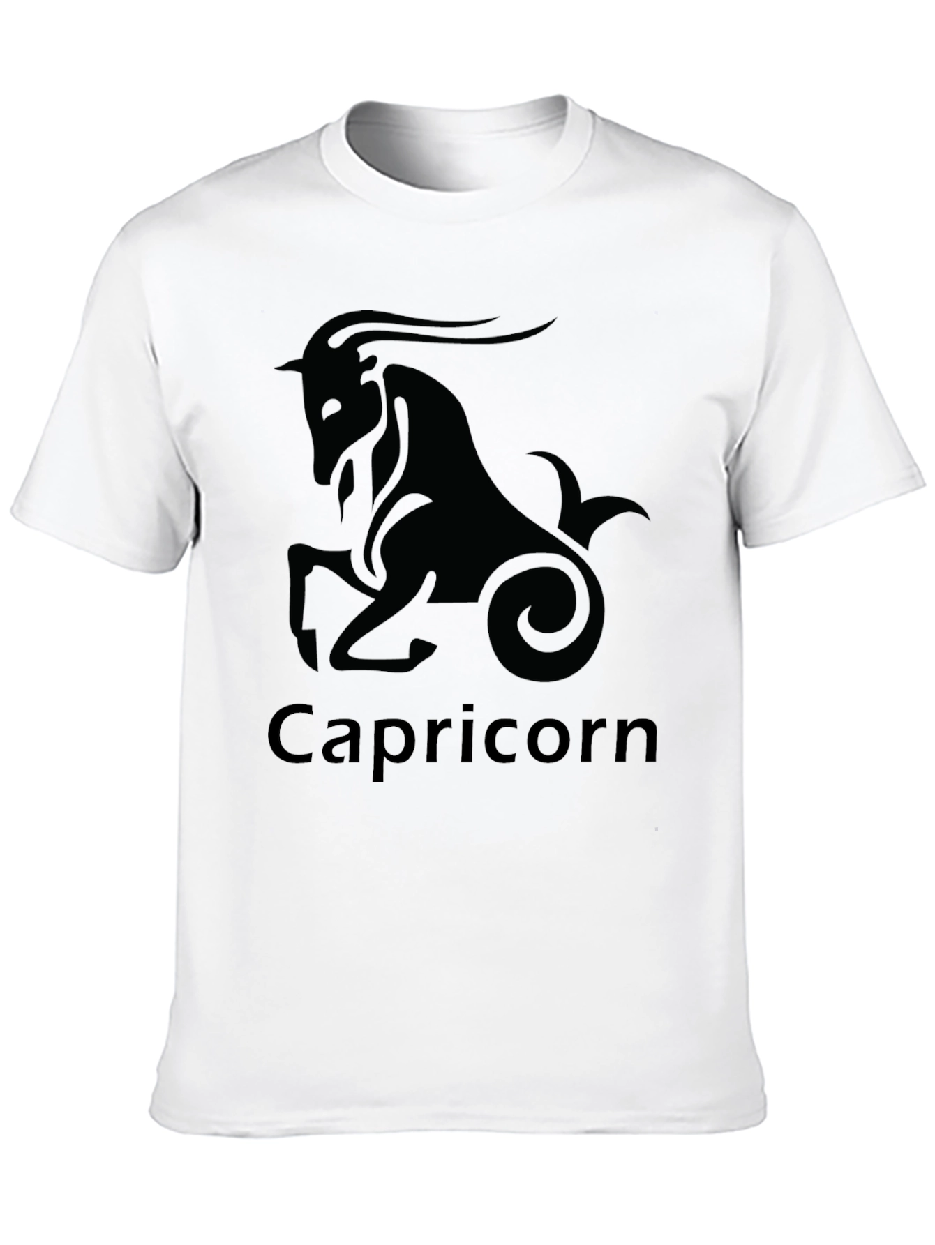 Capricorn Zodiac Black T-Shirt