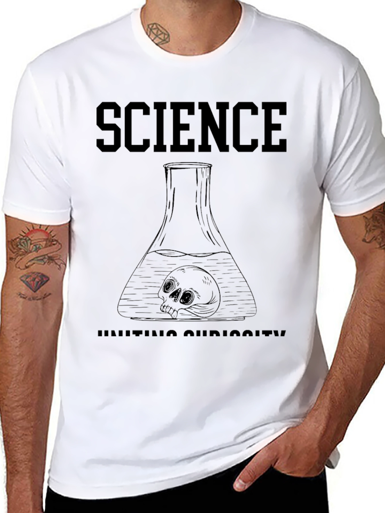Science Curiosity T-Shirt - Skull Edition