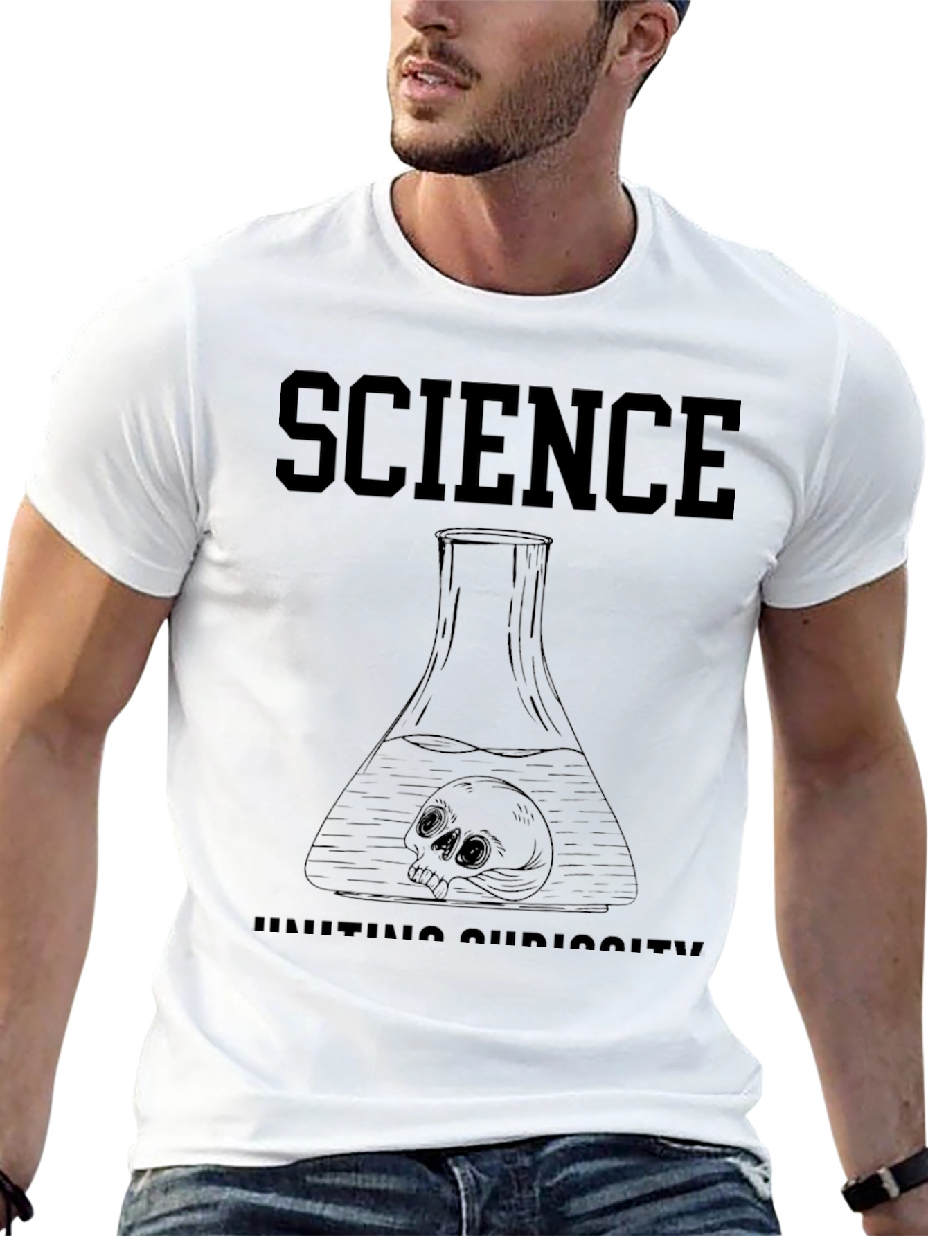 Science Curiosity T-Shirt - Skull Edition