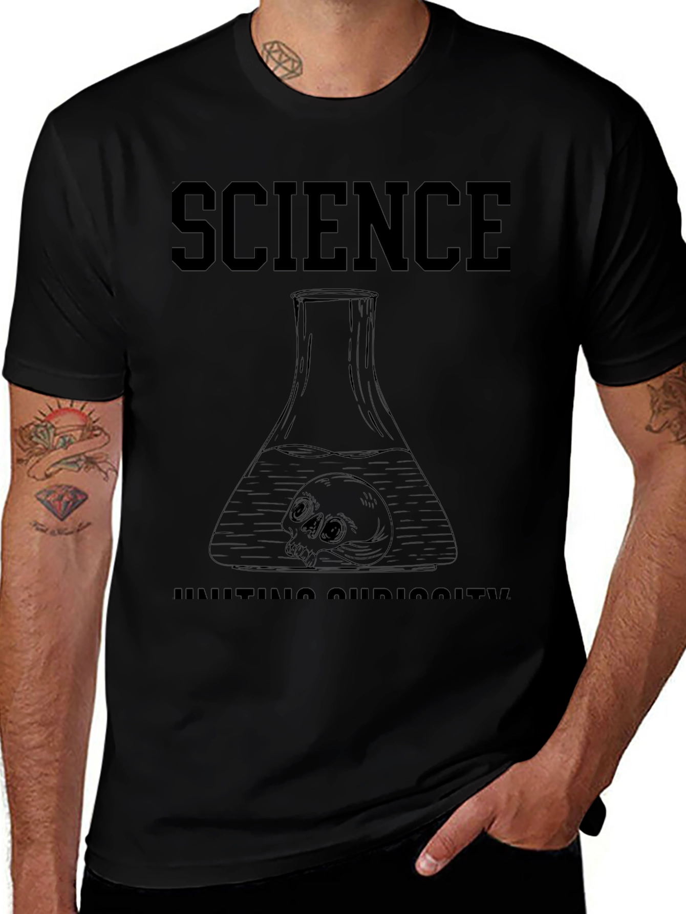 Science Curiosity T-Shirt - Skull Edition
