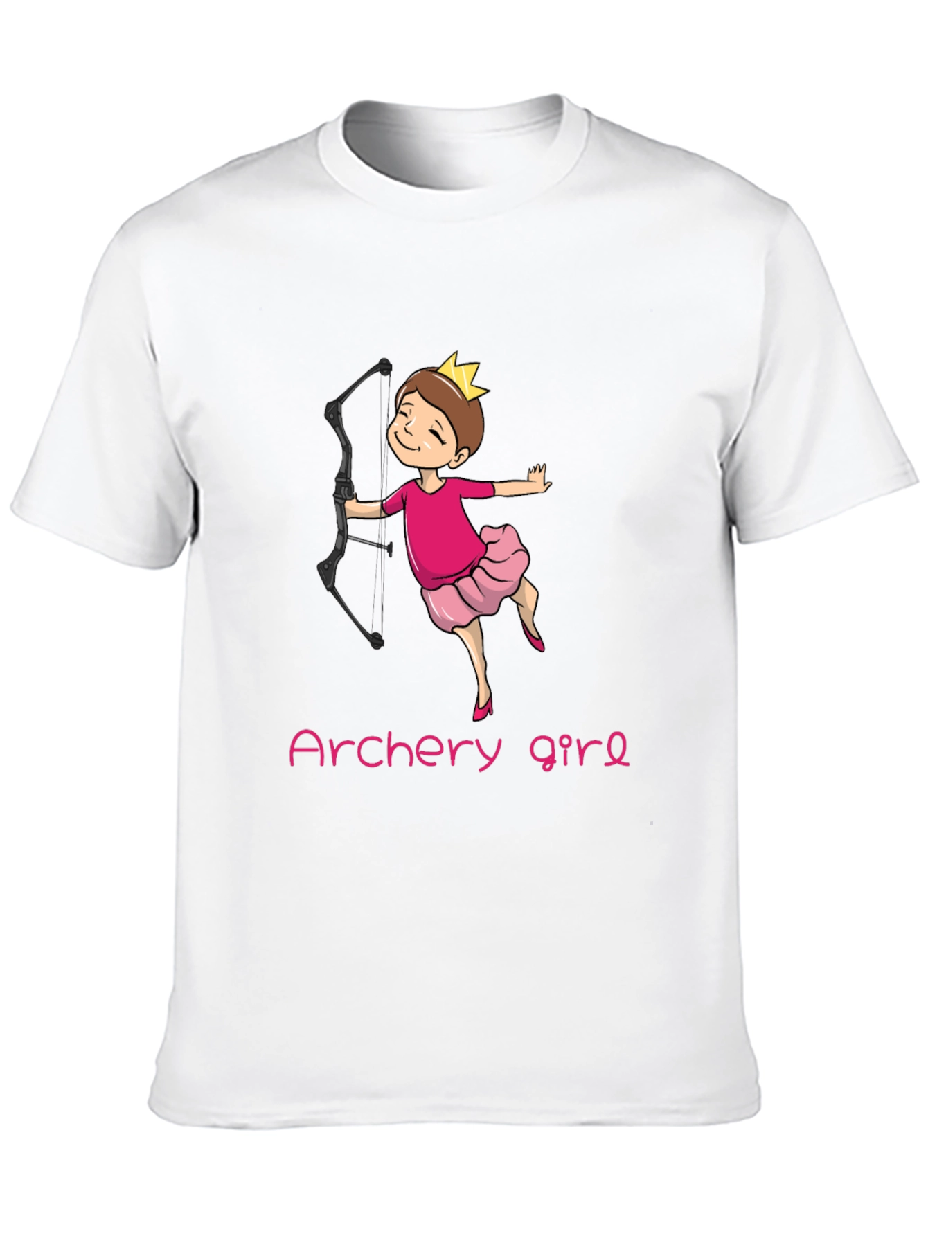 Archery Girl Black T-Shirt