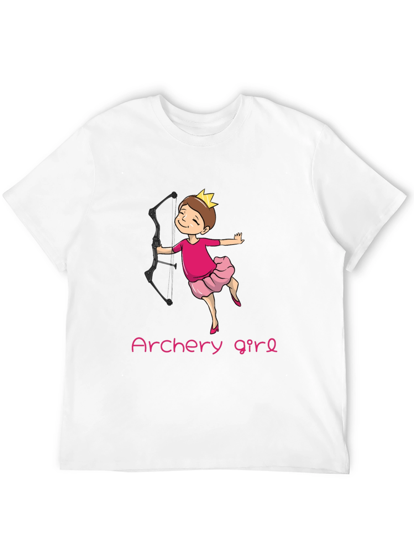 Archery Girl Black T-Shirt