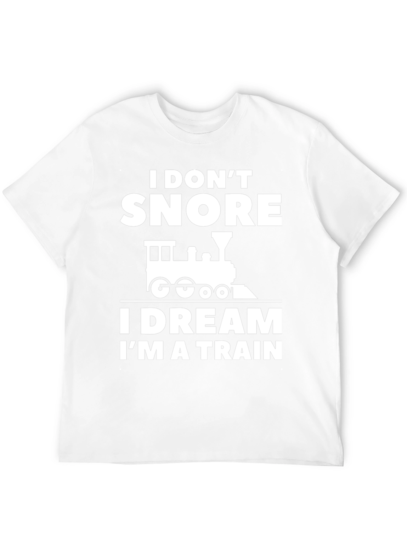Funny I Dream Im a Train Black Graphic Tee