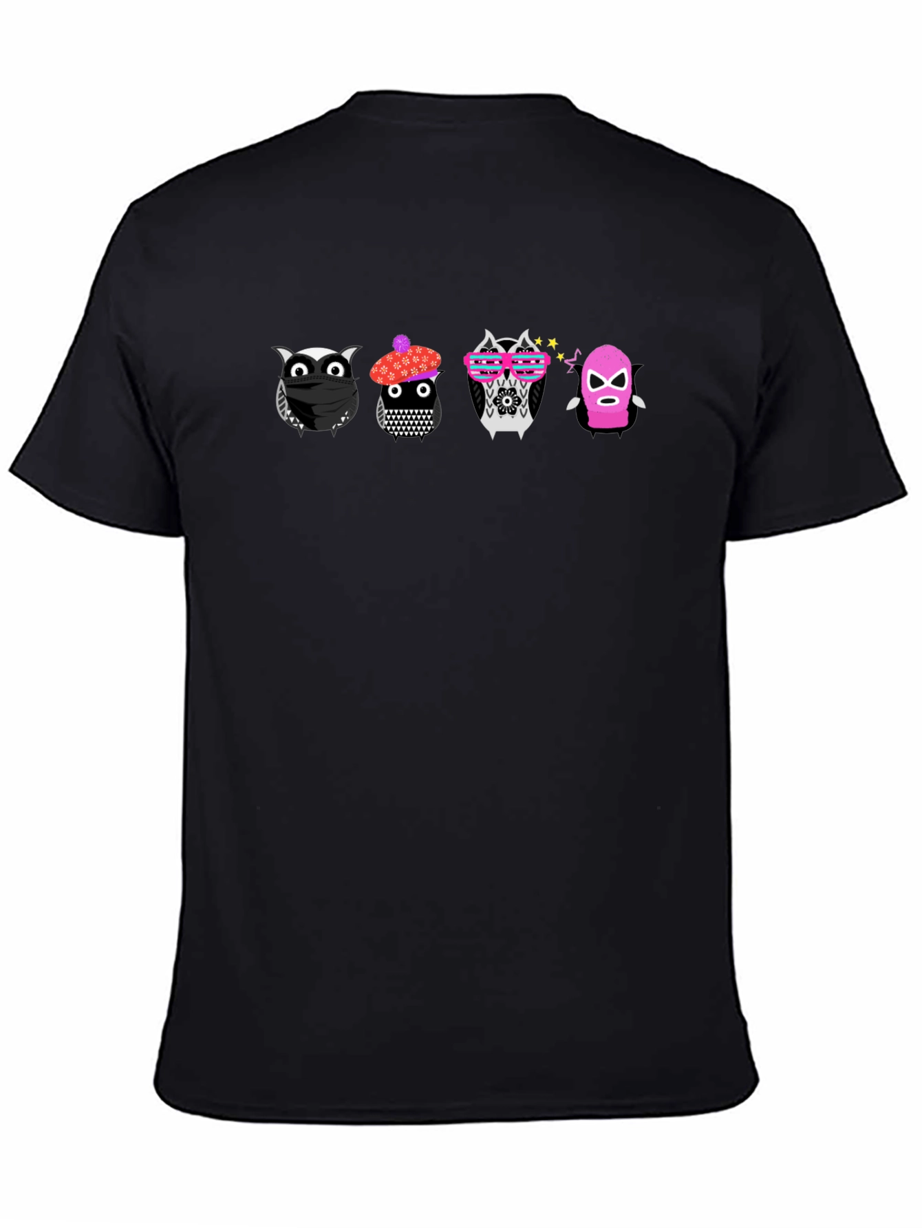 Unique Owl Cartoon Graphic Tee