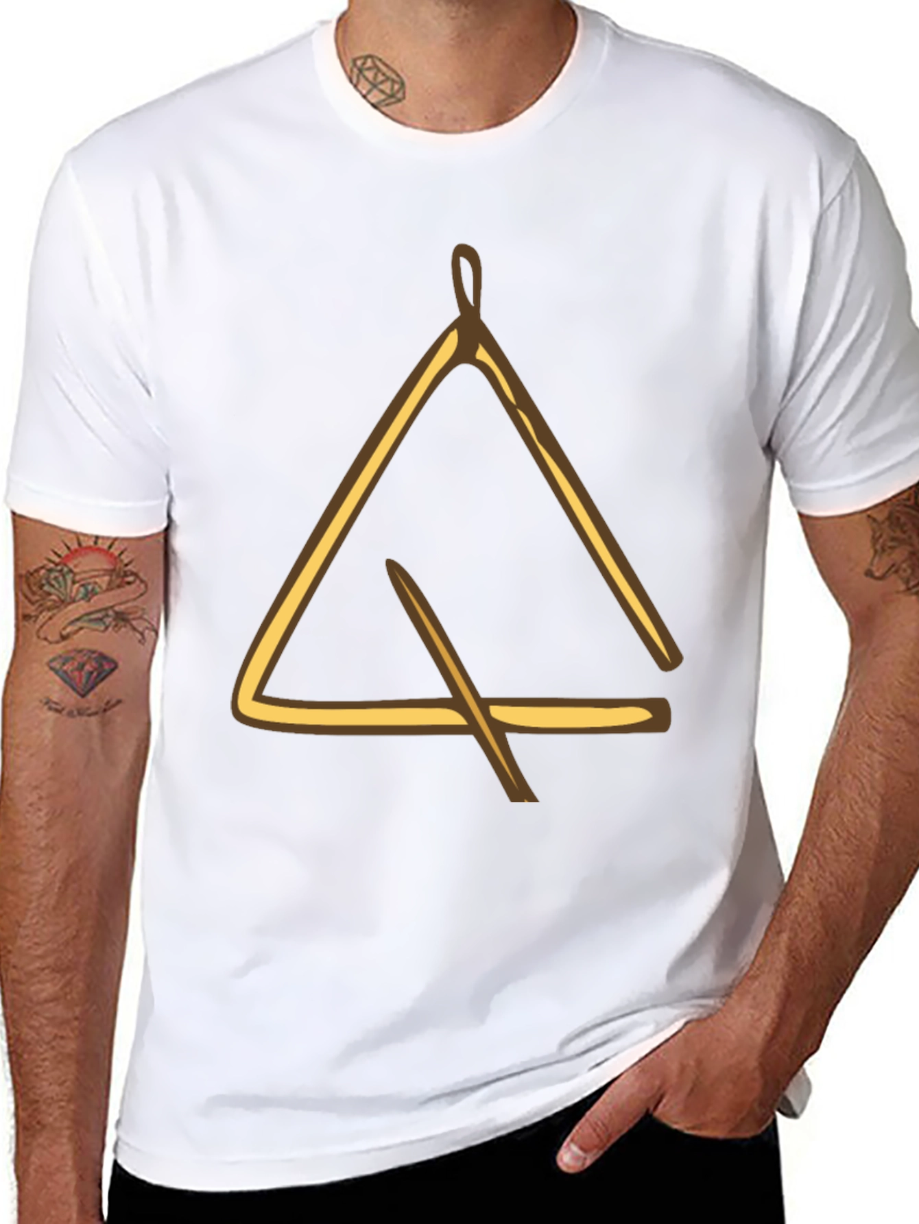 Triangle Instrument Graphic Tee - Musicians Apparel